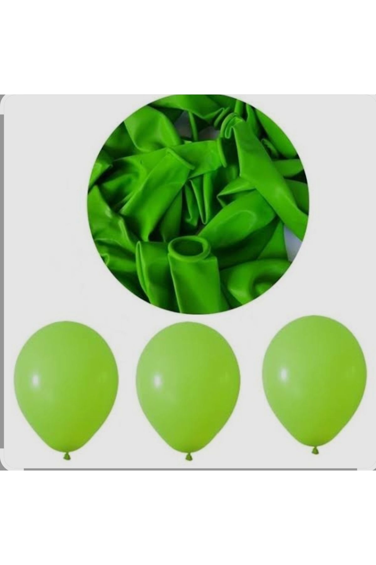 B&K süs ve tasarım 50 adet açık yeşil pastel balon