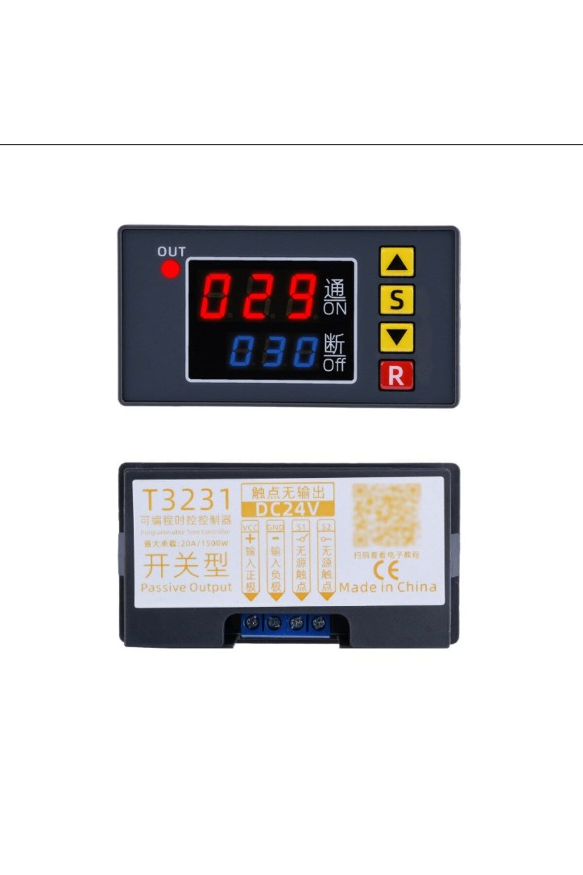 Choice-DC 24V T3231 110V-220V 12/24V Digital Time Delay Relay LED Display Cycle Timer Control Switch Adjust 1