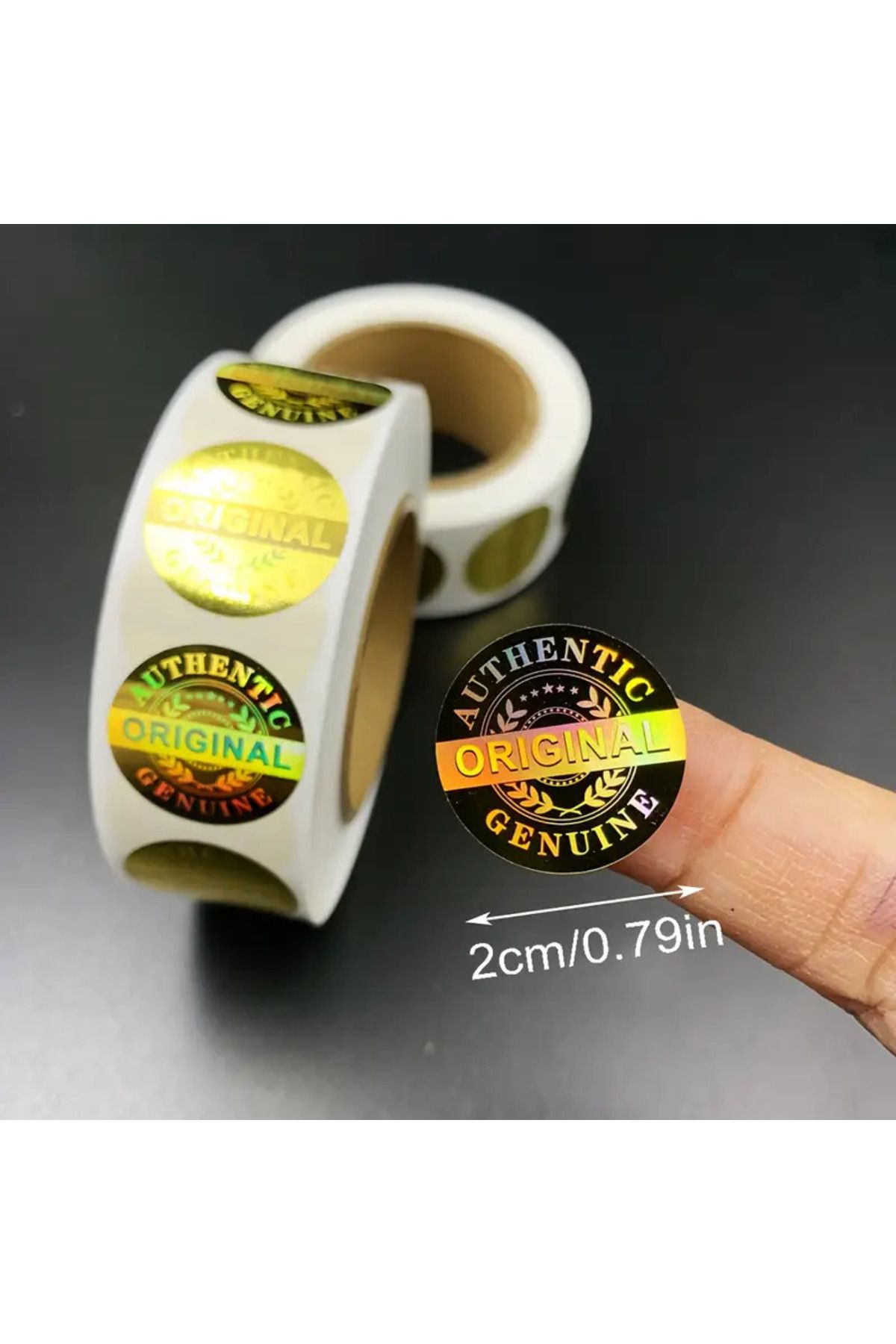 BUĞLEM 100 Adet 20x20mm Hologram Güvenlik Sızdırmazlık Etiketleri Garanti Geçersizliği Etiket
