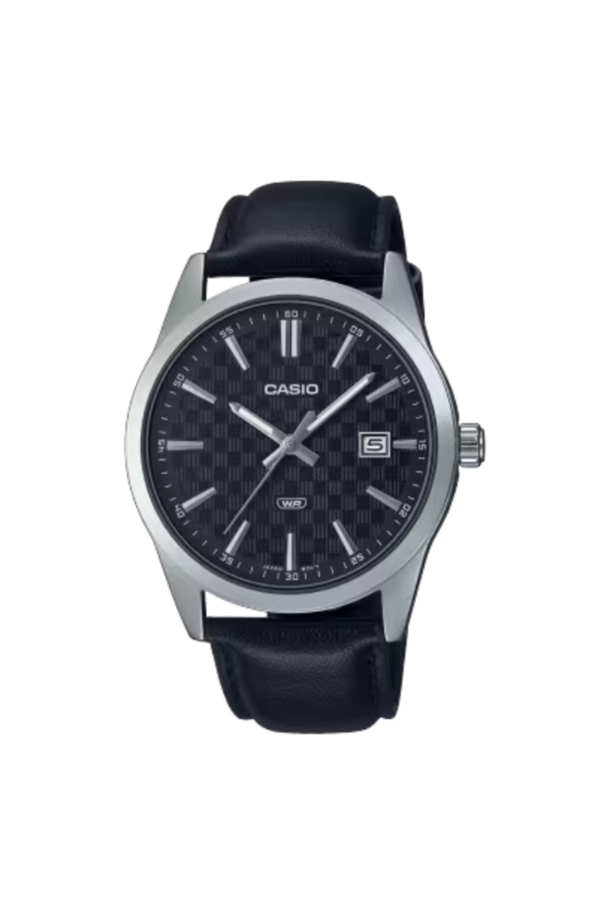 Casio-CASIO Men's Analog Black Dial Watch - MTP-VD03L-1AUDF 1