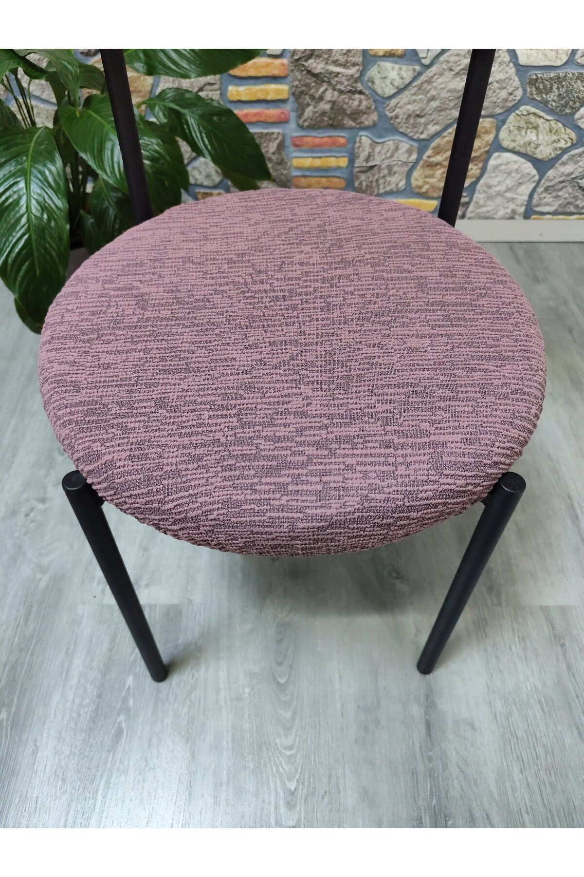 COVER TEKSTİL YENI MODEL SANDALYE KILIFI OTURMA 50X50 AGAÇ KABUĞU