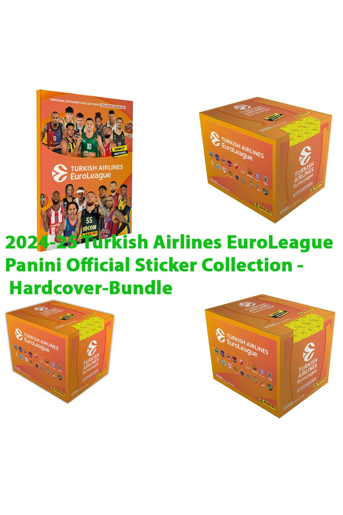 Panini Official Sticker Collection Ltd Edition 24-25 Turkish Airlines EuroLeague Hardcover Albümlü