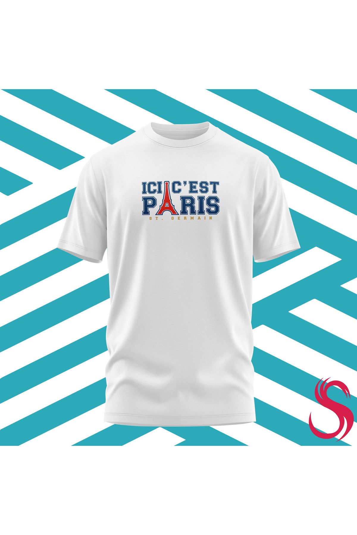 Scudetto T-Shirt ICI CEST PARIS Unisex Tişört