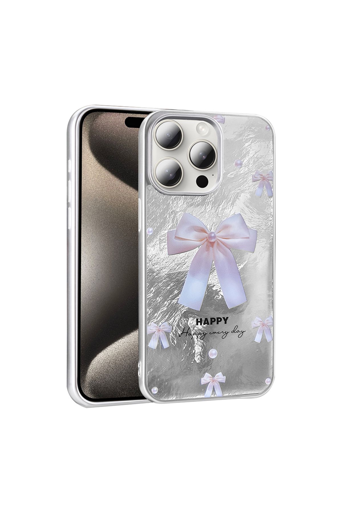Başkenttekno iPhone 14 Pro Max Kılıf Desenli Mep Kapak