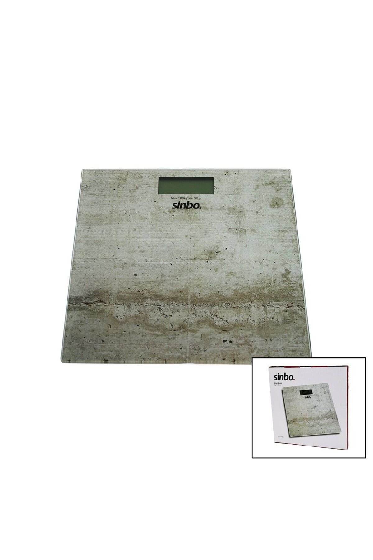 Trade Jam DİJİTAL - PİLLİ CAM BANYO BASKÜLÜ LCD EKRAN - SICAKLIK GÖSTERGELİ 180KG/50GR 28X28CM SBS-4465