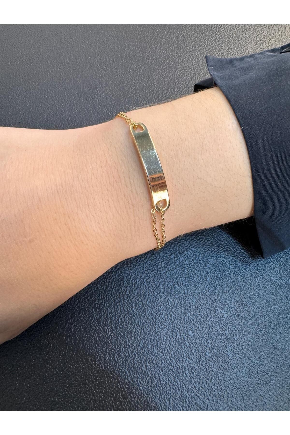 Tue Jewellery 14K Ayar Künye Bileklik