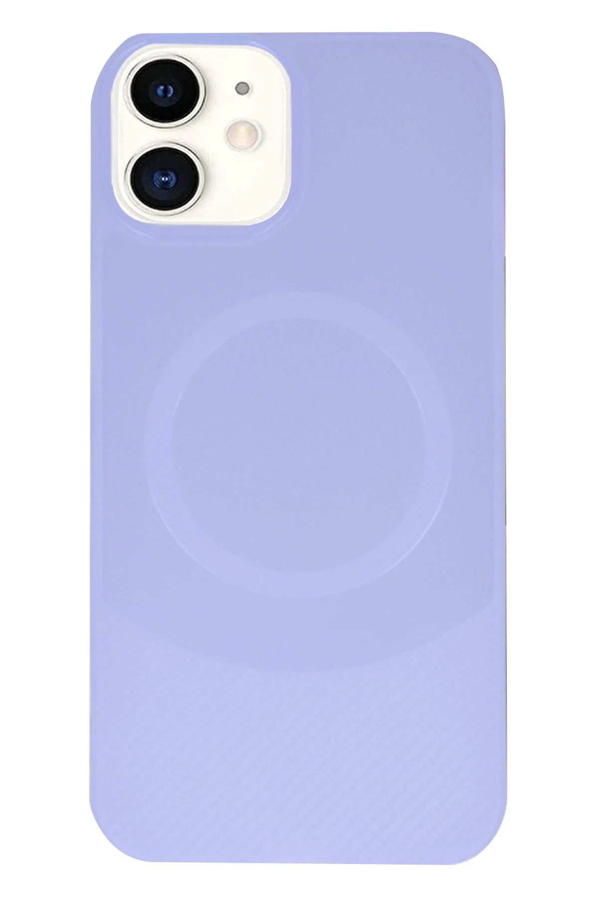 NewFace iPhone 11 Kılıf Maya Karbon Kapak - Lila MRAYD