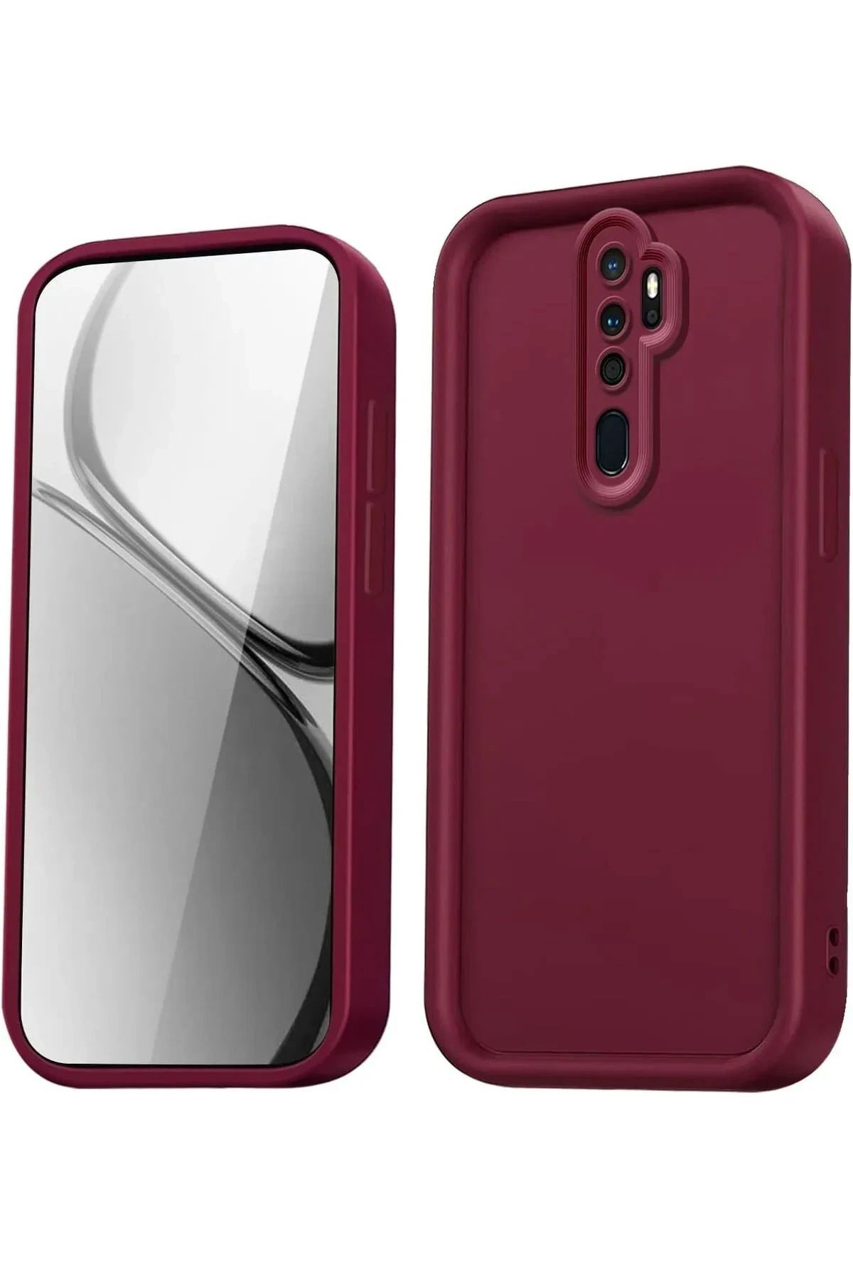 NewFace Xiaomi Redmi Note 8 Pro Kılıf Viera Silikon - Bordo MRAYD