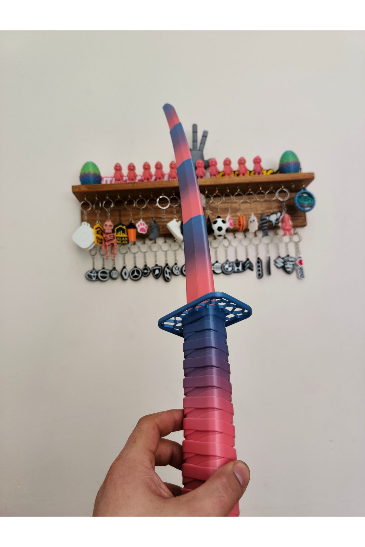 printastic RENKLİ KATLANIR KATANA KILIÇ