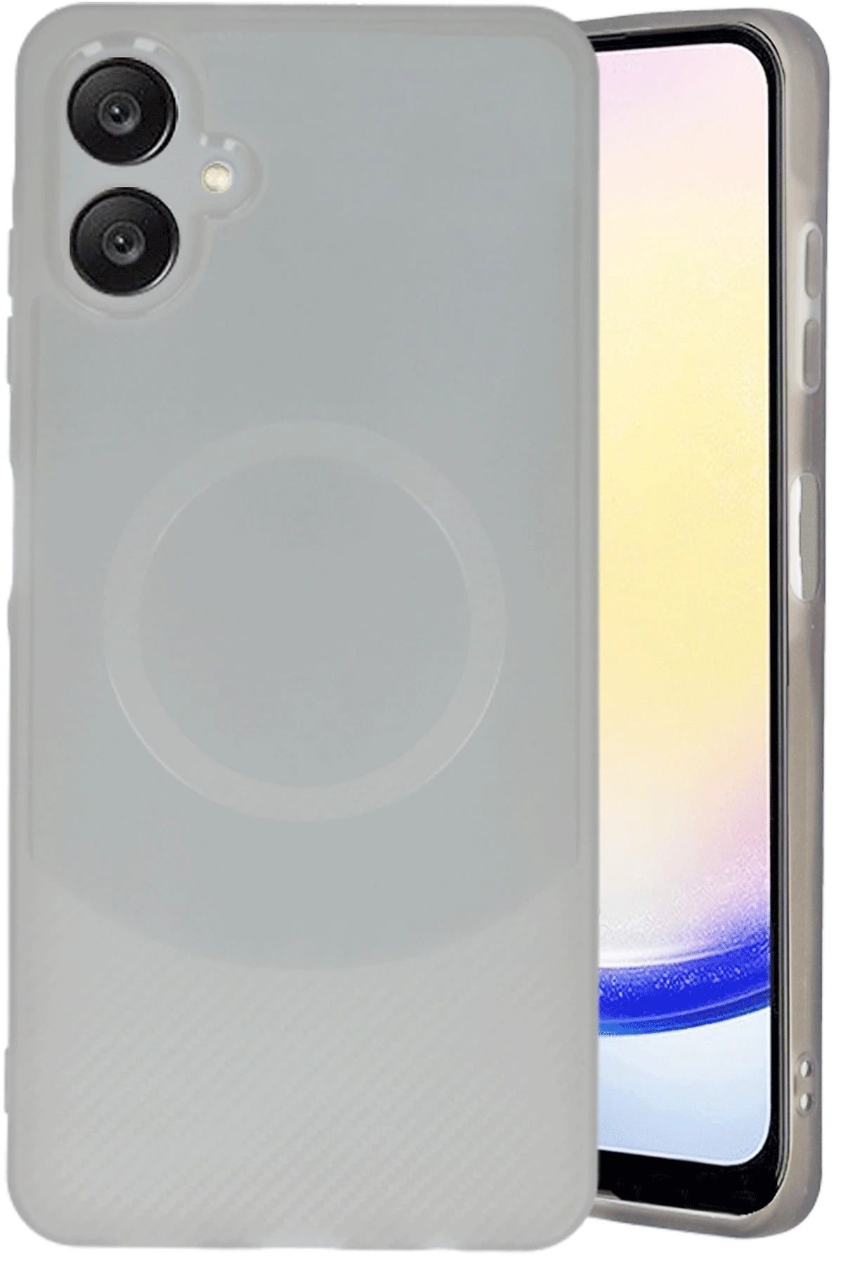 NewFace Samsung A06 Kılıf Maya Karbon Kapak - Gri MRAYD