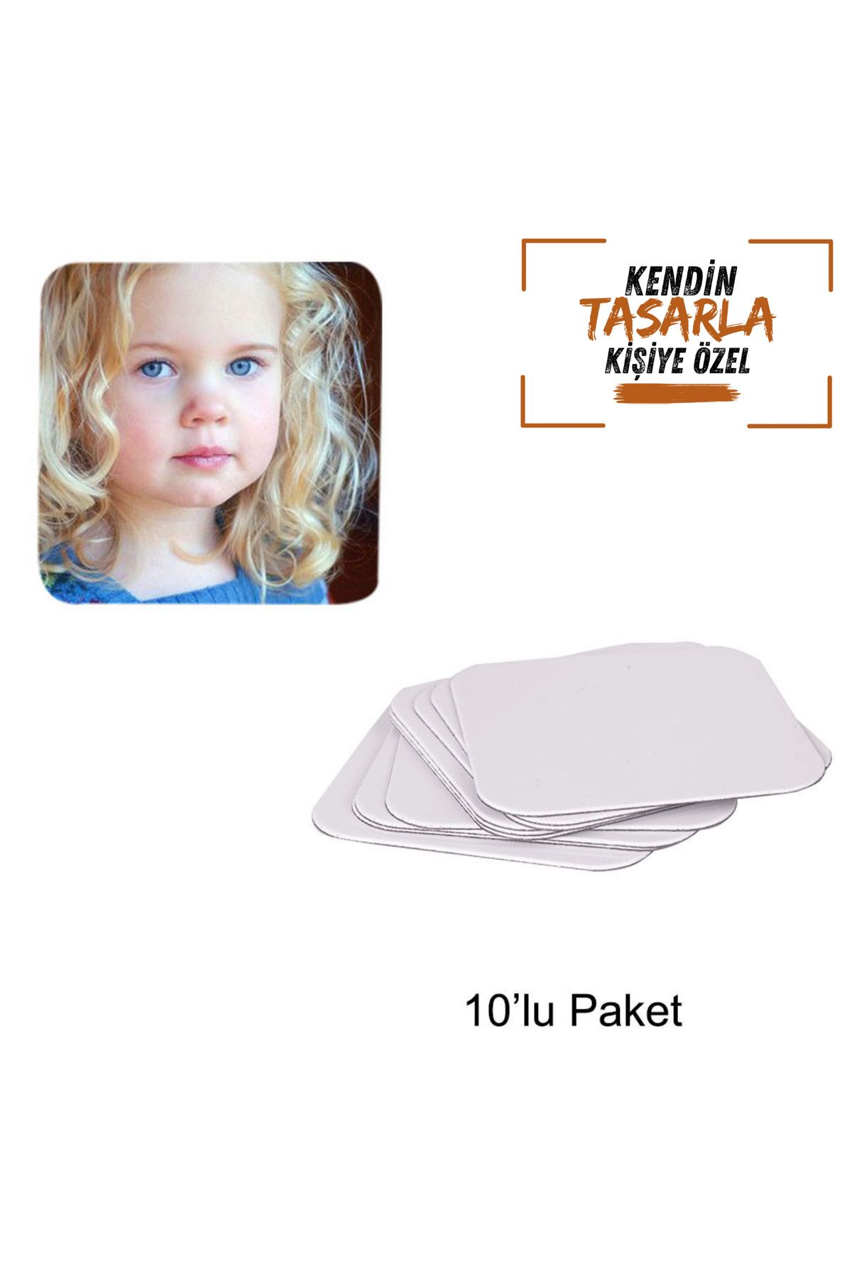 Gülefli Kızı Kişiye Özel Fotoğraflı Magnet Foto Magnet (10 Adet) Doğum Günü Sünnet Özel Günler İçin Foto Magnet
