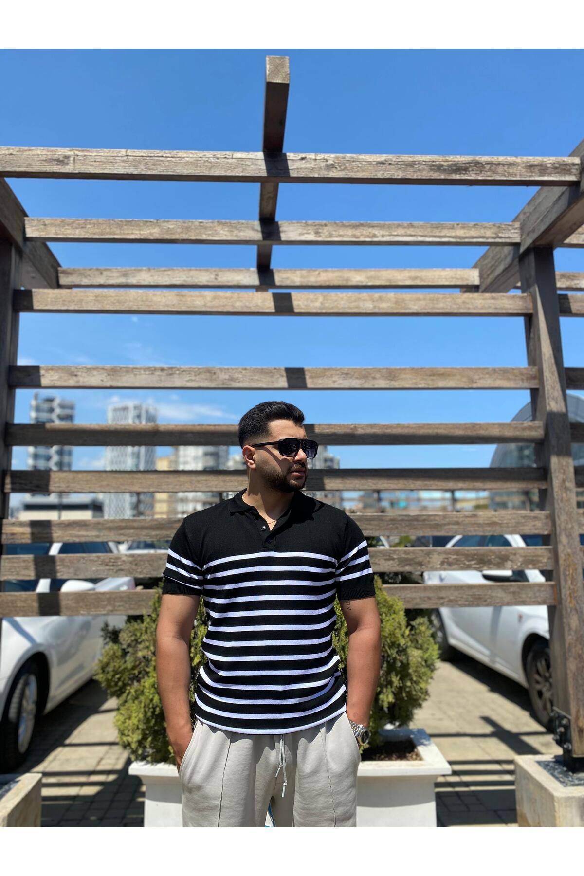 MODA Erkek Tişört - Basic Polo Yaka Triko
