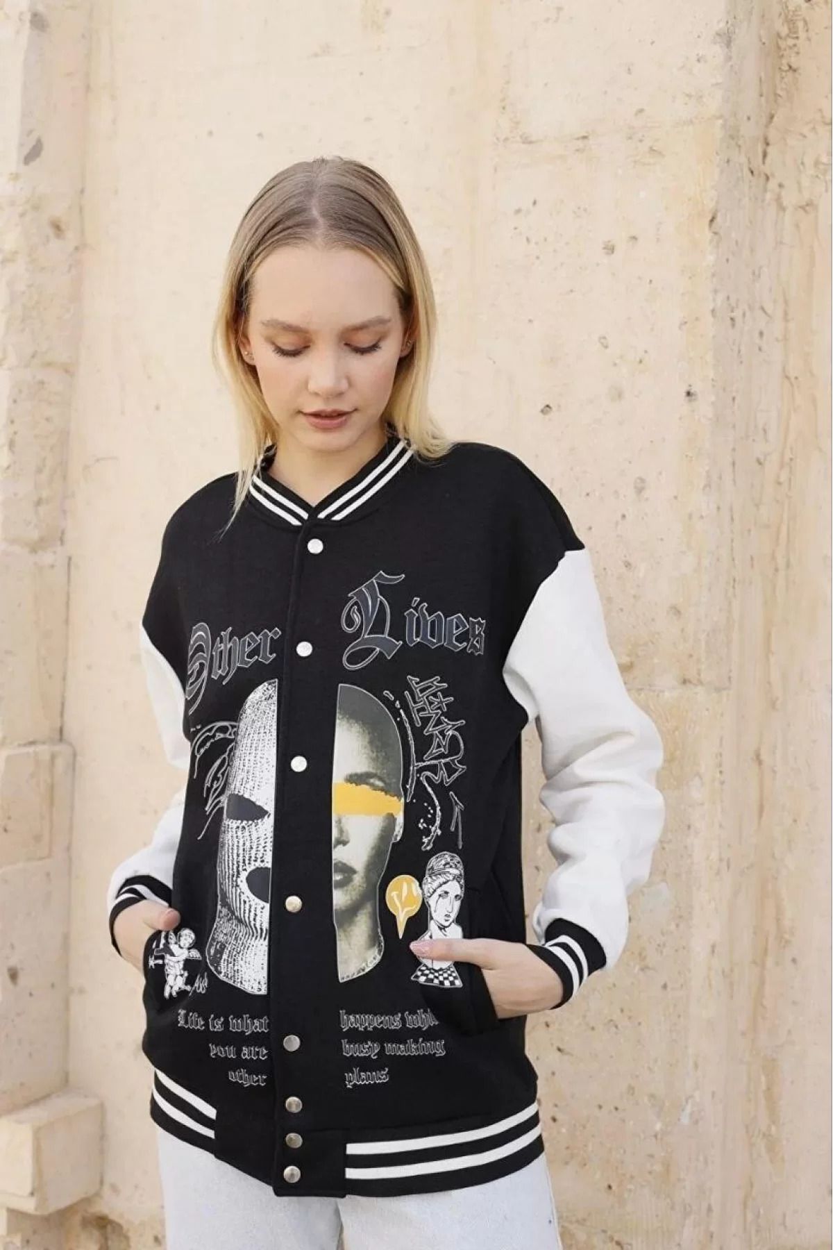 BBbutik Oversize Kolej Ceket