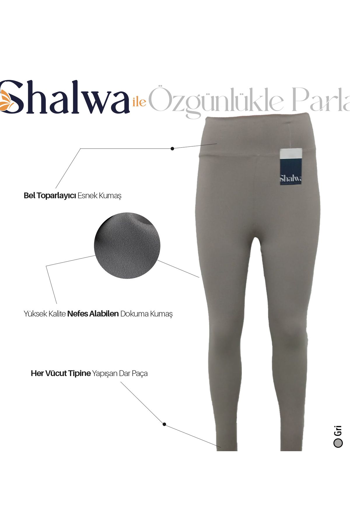 Shalwa Nefes Alabilen Bel Toparlayıcı Full Comfort Spor Tayt