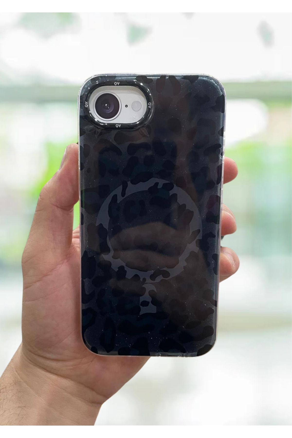 NEXE İPHONE 16 E KILIF LEOPAR DESEN RENKLİ MAGSAFE ŞARJ DESTEKLİ LÜX PREMİUM KAPAK