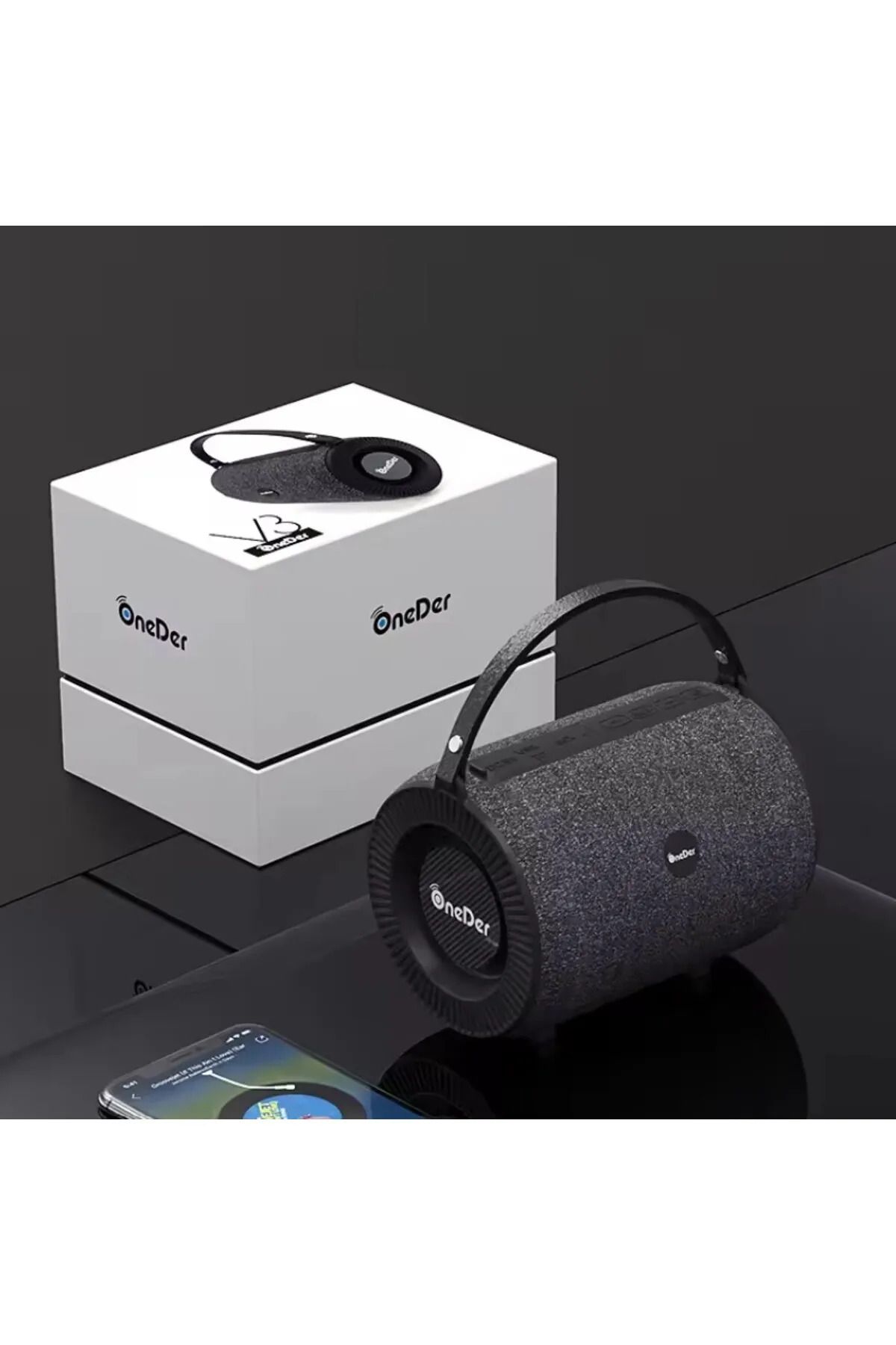 lasttech Premium Ses Kalitesi Taşınabilir Geniş Uyumluluklu Kablosuz Bluetooth Hoparlör ONEDERV3