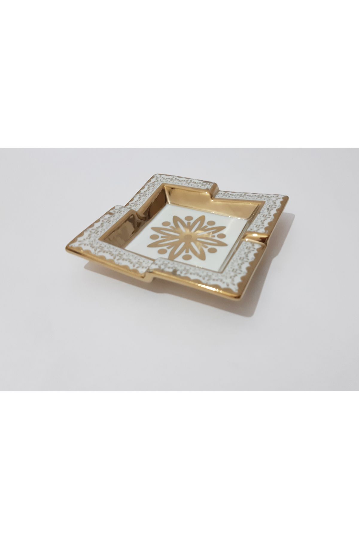 renkli çiçekler-Τασάκι 12,5x12,5 CM Κεραμικό Τασάκι με σχέδιο 4