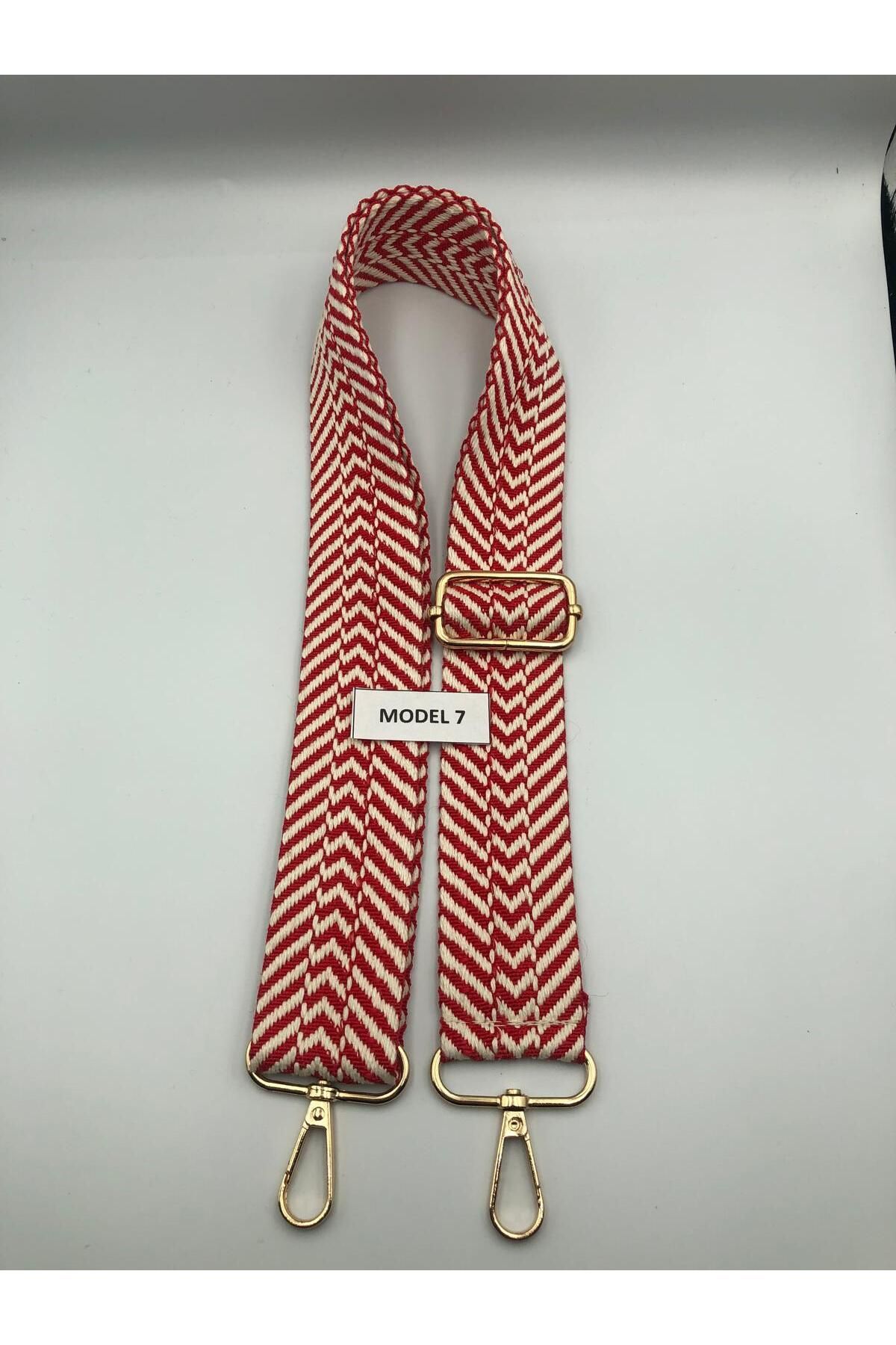 DUCK HOBY Desenli Ayarlanabilir Çanta Askısı Dokuma Mango 4cm x 120cm Etnik Desen