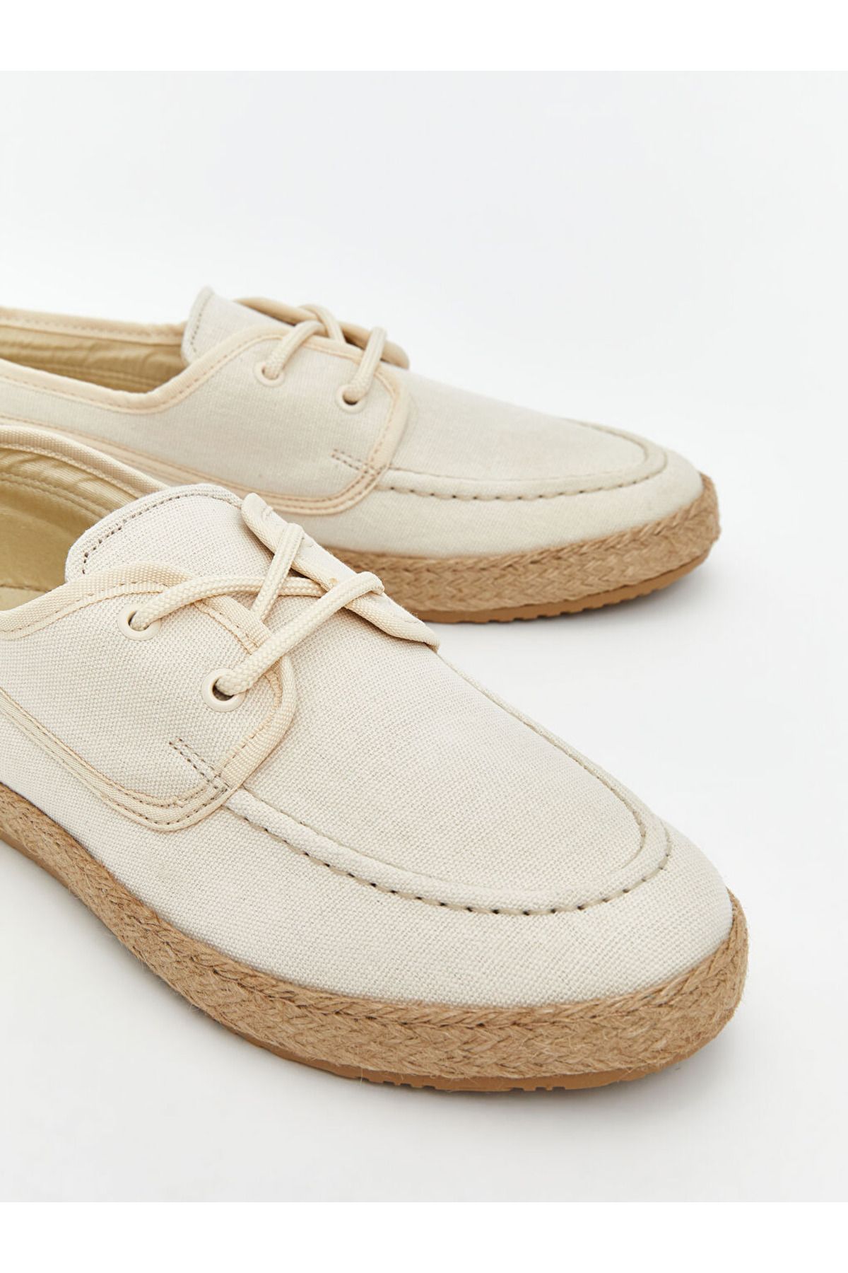 Rahat ve Ergonomik Taban Hasır Detaylı Erkek Espadril - 2