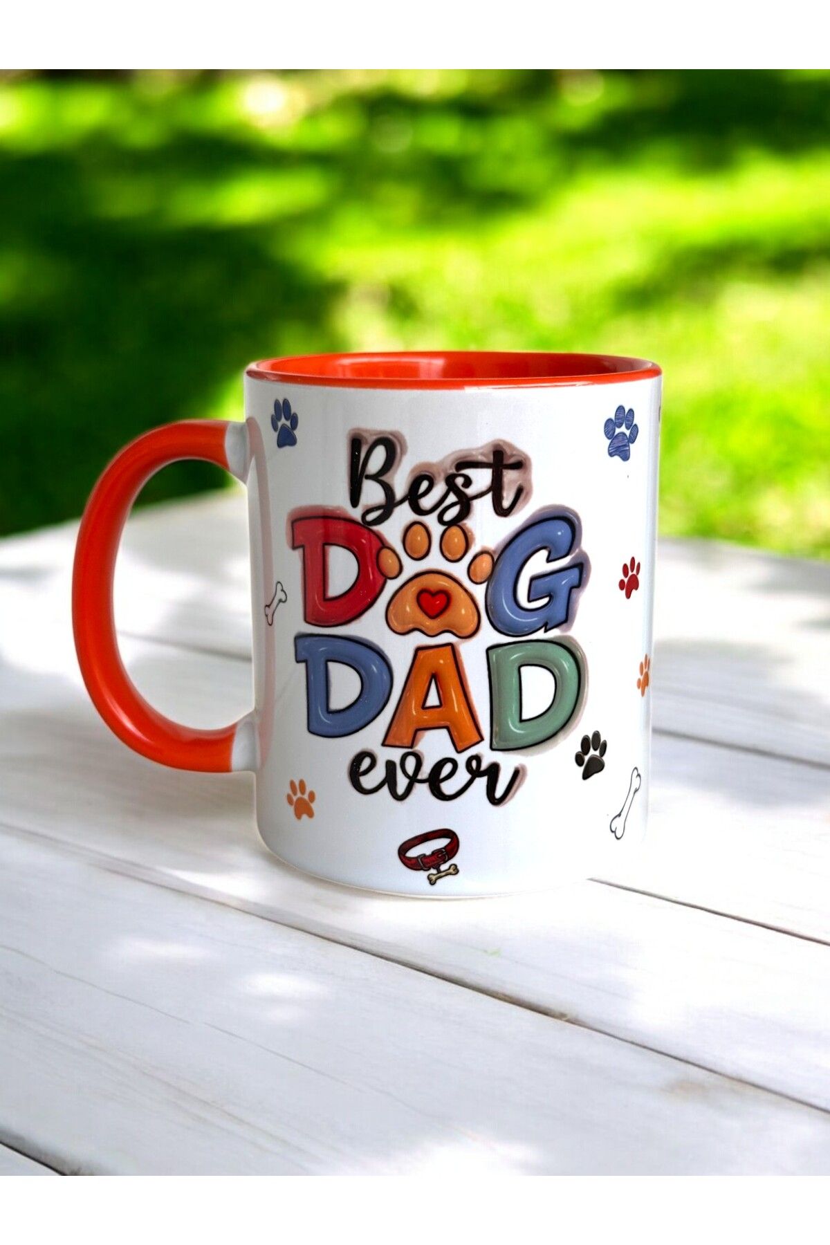 mugshop Dog Dad Babaya Hediye Kupa - Babalar Günü Hediyesi- Köpek Babası Kupa