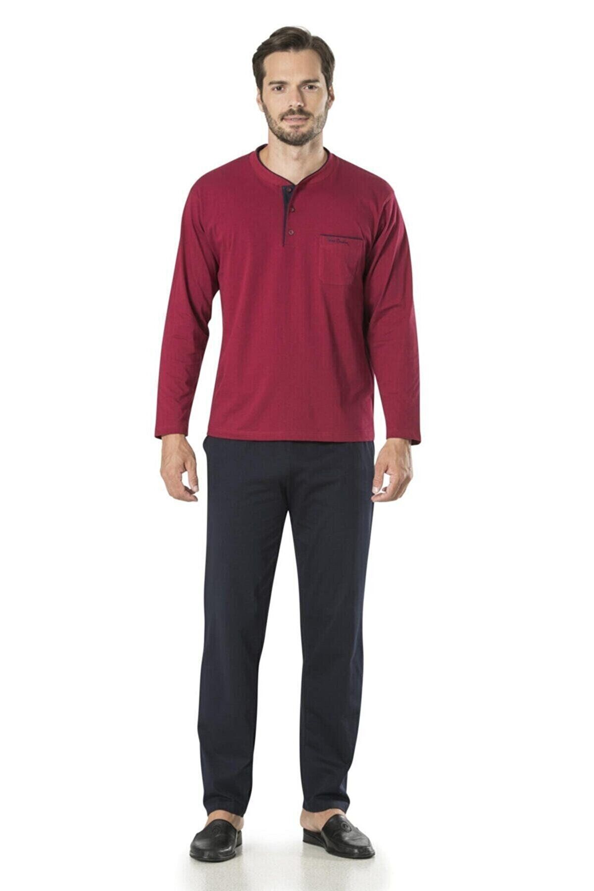 Pierre Cardin Lacivert Erkek Ropdöşambır Pijama 5'li Set Takım