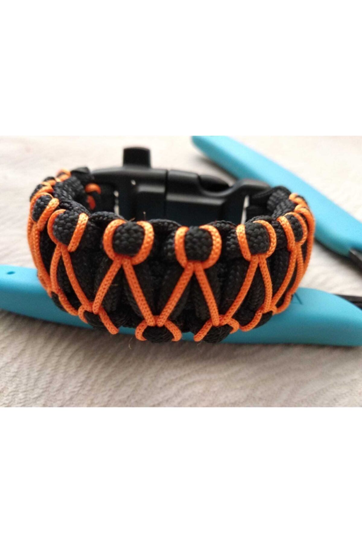 SerenityHaven Cobra Işlemeli Model Ateş Başlatıcı + Pusulalı Survival Acil Durum Bilekliği