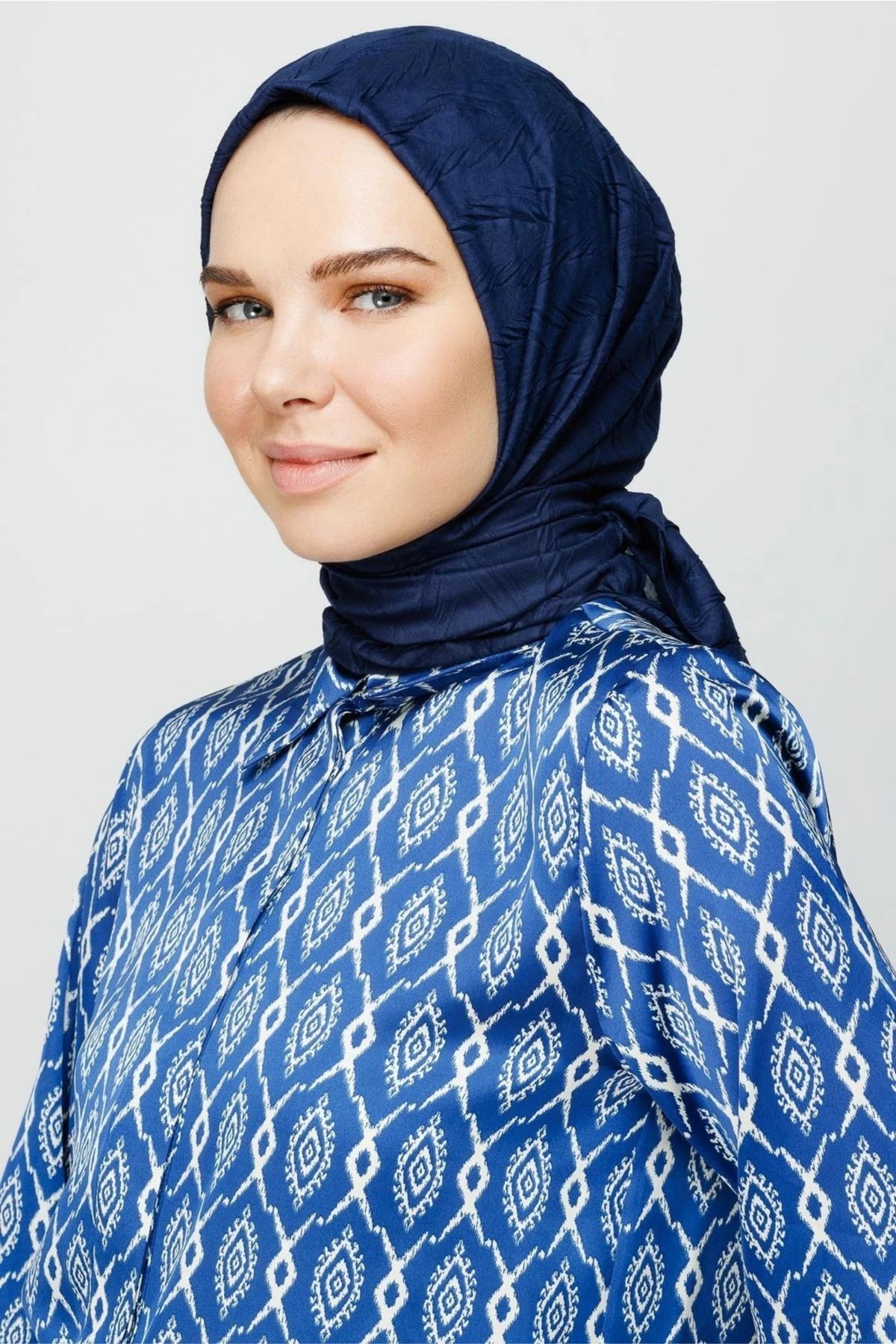 MENESSA Piliseli Bambu Eşarp Lacivert