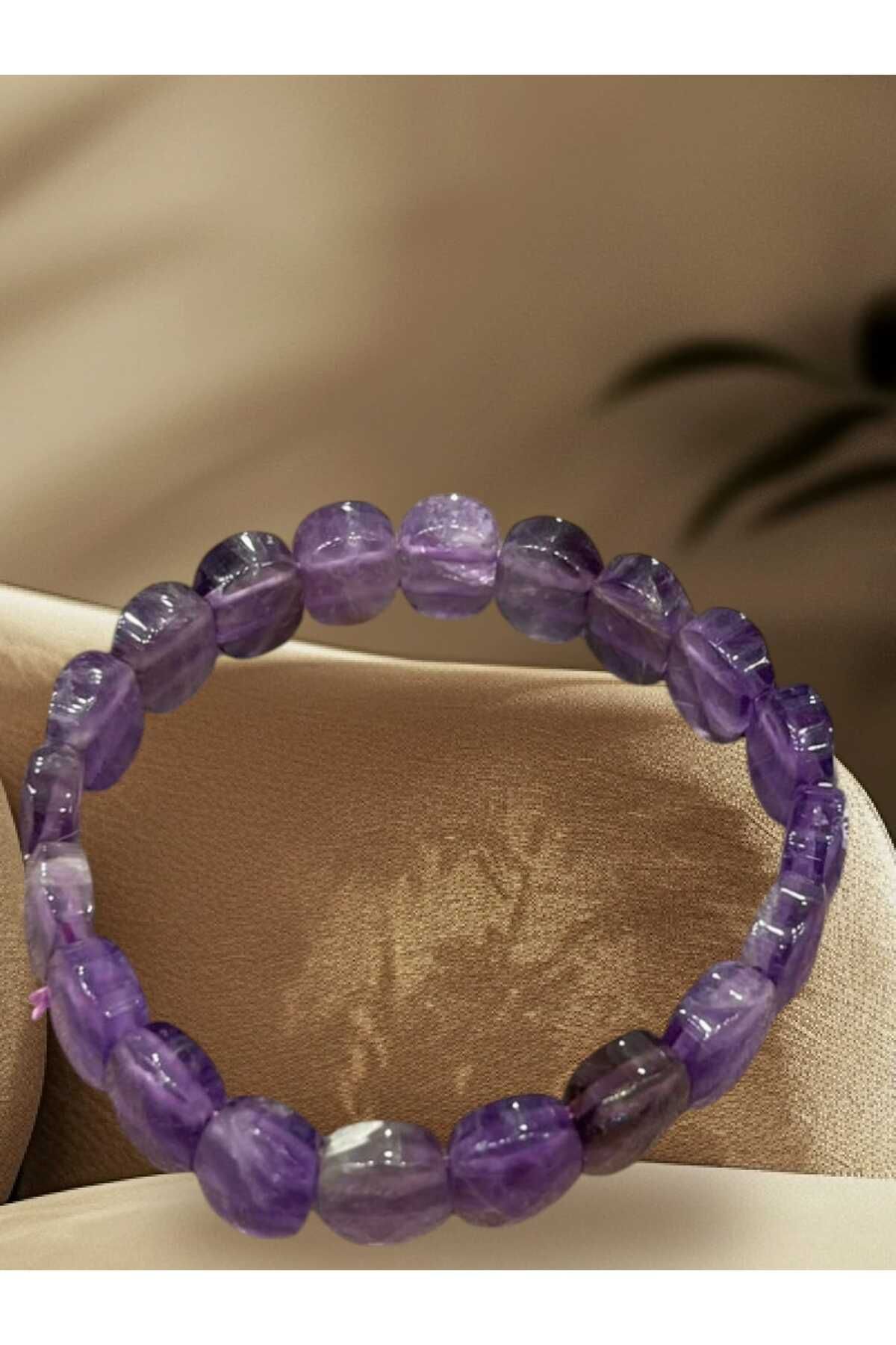 AURA STONE Ametist Rolex Bileklik - Unisex