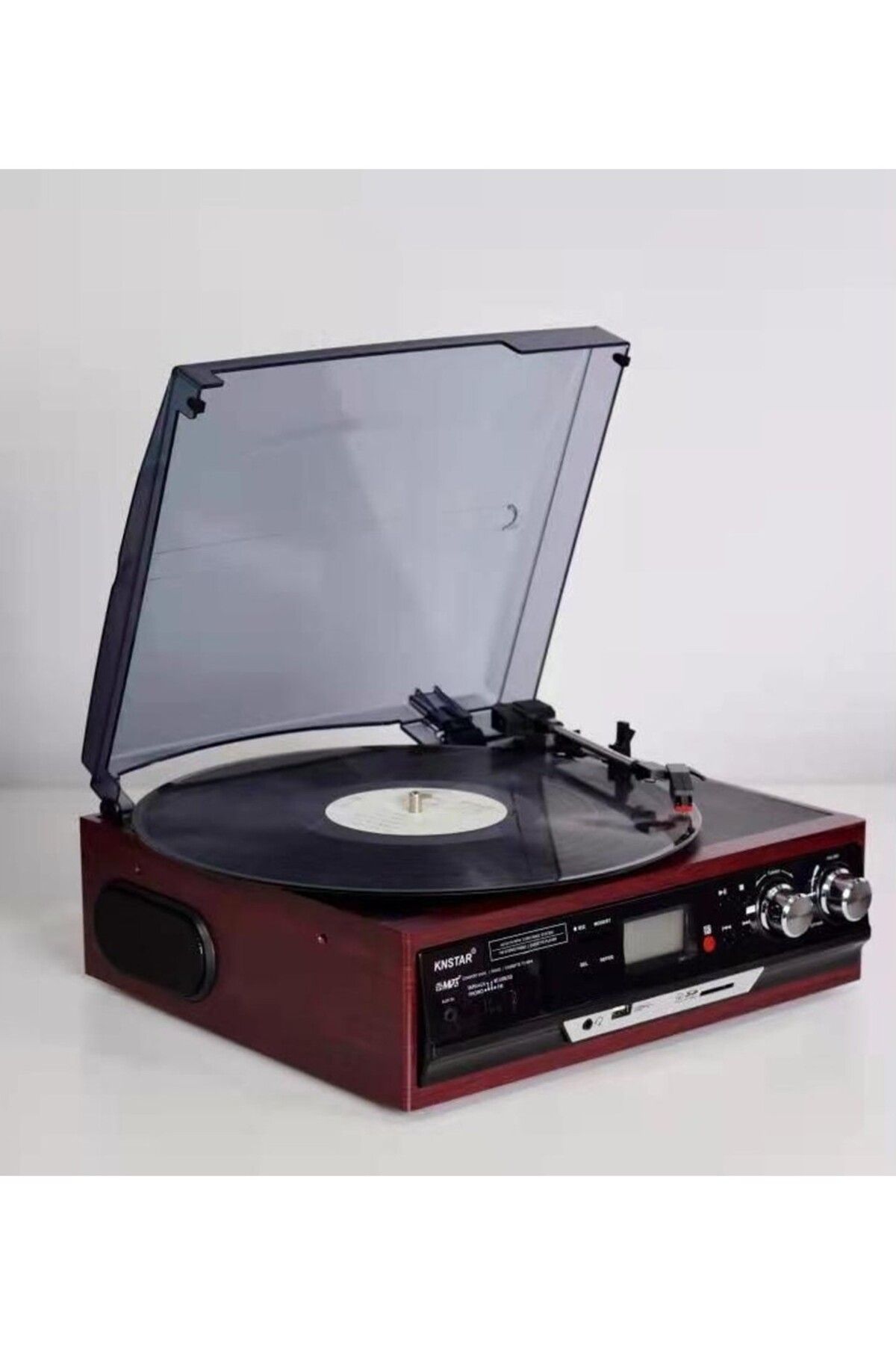 lasttech i Nostaljik Retro Pikap Çalar Knstar Kn-37 Bluetoothlu Kumandalı Radyo Mp3 Usb 33-45-78 Lik Plaklar