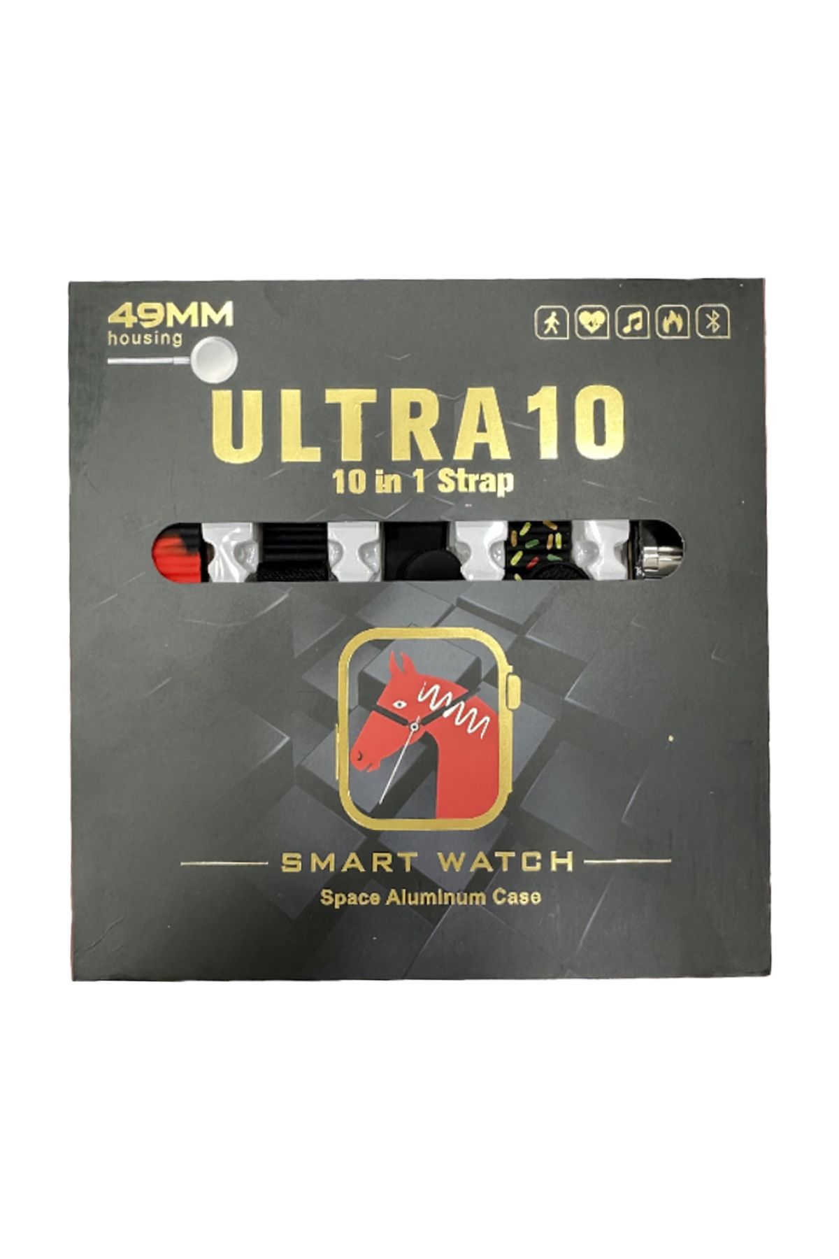 Aydoganticaret44 10 Kordonlu Ultra 10 Akıllı Saat Siri, Gps, Nfc, Pusula, Sesli Asistan Akıllı Saat Yeni garantili