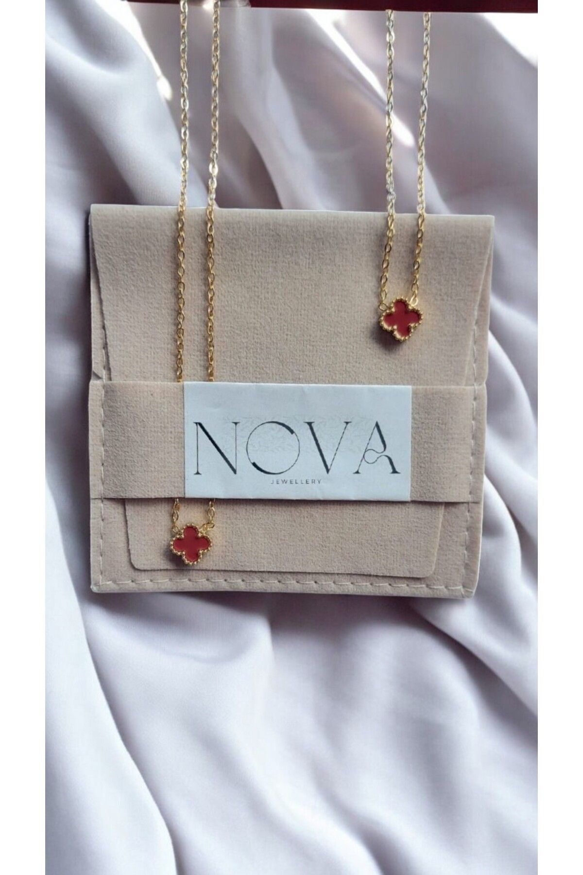 NOVA JEWELLERY Van Cleef Kolye |STEEL NECKLACE