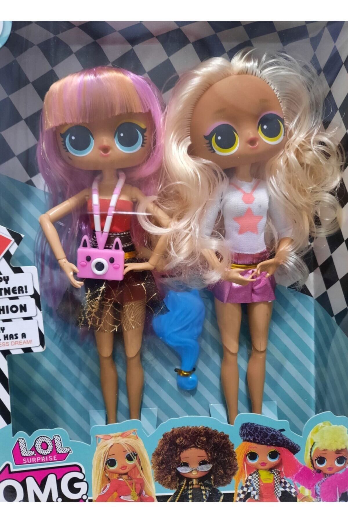 GAAK O.m.g. Gerçek Saçlı Ve Aksesuarlı 2'li Bebek Seti - Fashion Design