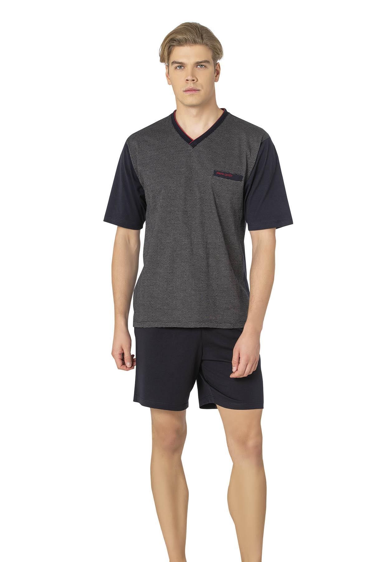 Pierre Cardin %100 Pamuk 3'lü Jakarlı Erkek Pijama Takım, Kutulu Gönderilmektedir
