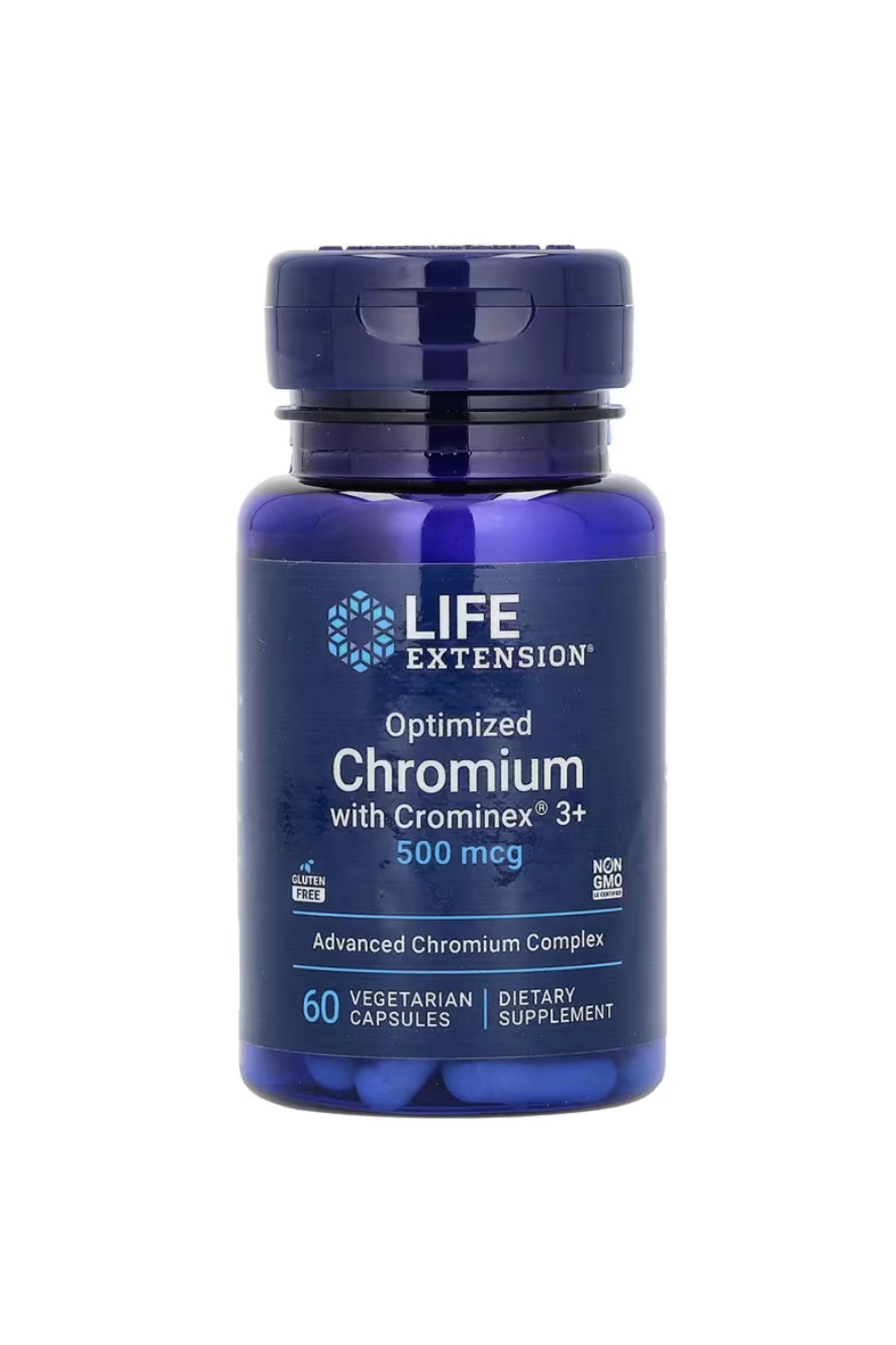 Life Extension , Optimized Chromium with Crominex 3+, 500 mcg, 60 Vegetarian Capsules