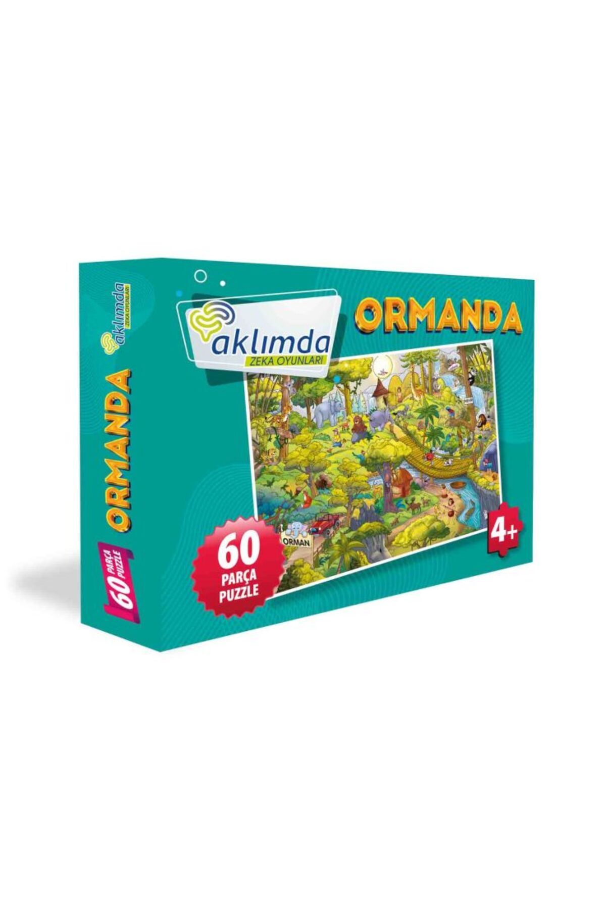 AKLIMDA ZEKA OYUNLARI 60 Parça Puzzleormanda