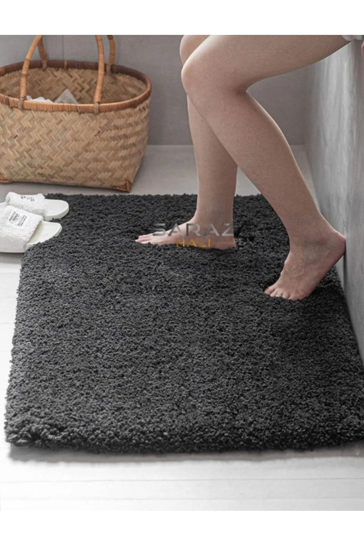 new colourse Su emici banyo Ayak halısı havlusu Pofuduk Yıkanılabilir ve Tü yenmez 40x60 Ebat