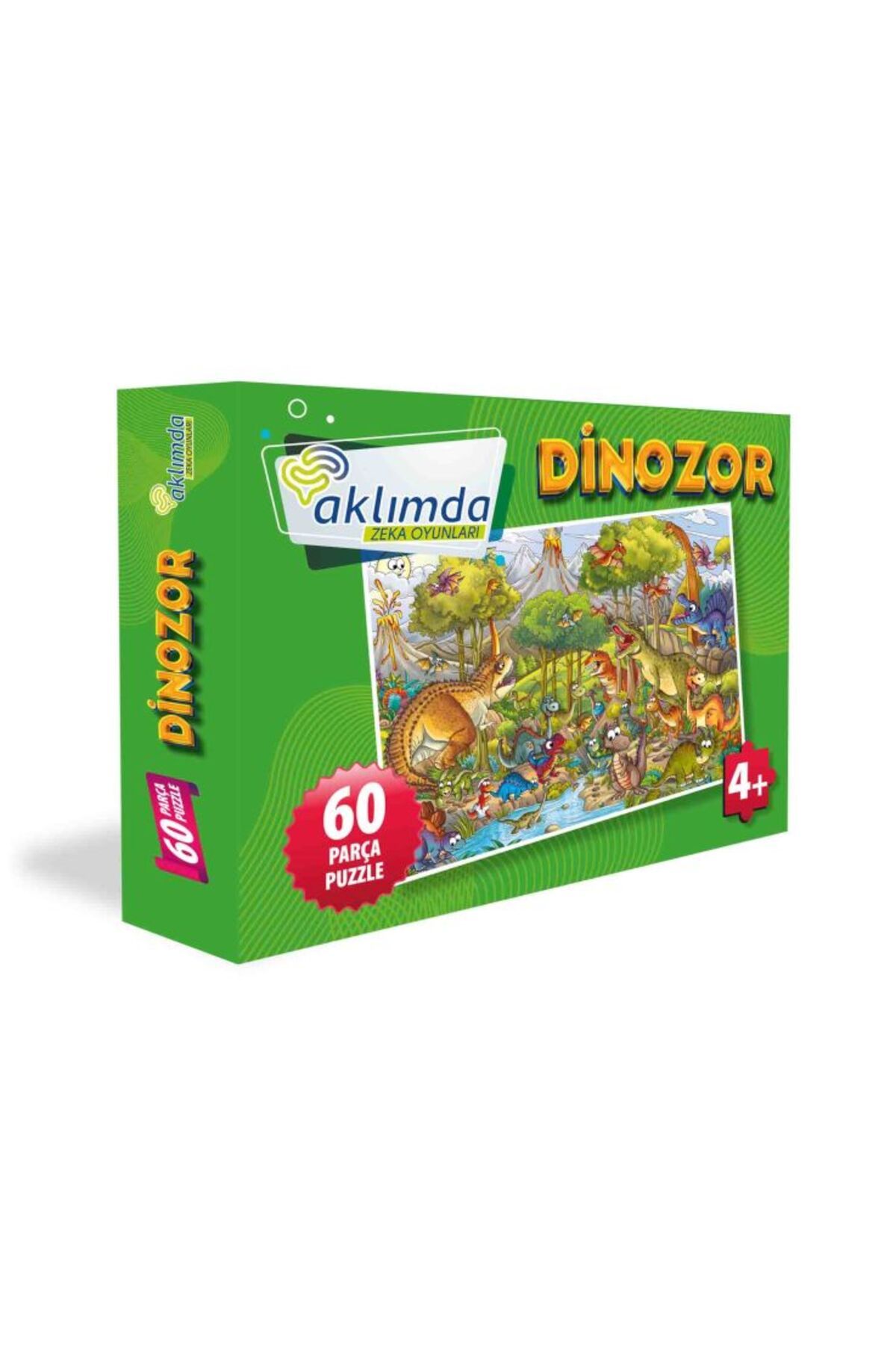 AKLIMDA ZEKA OYUNLARI 60 Parça Puzzle Dinozor