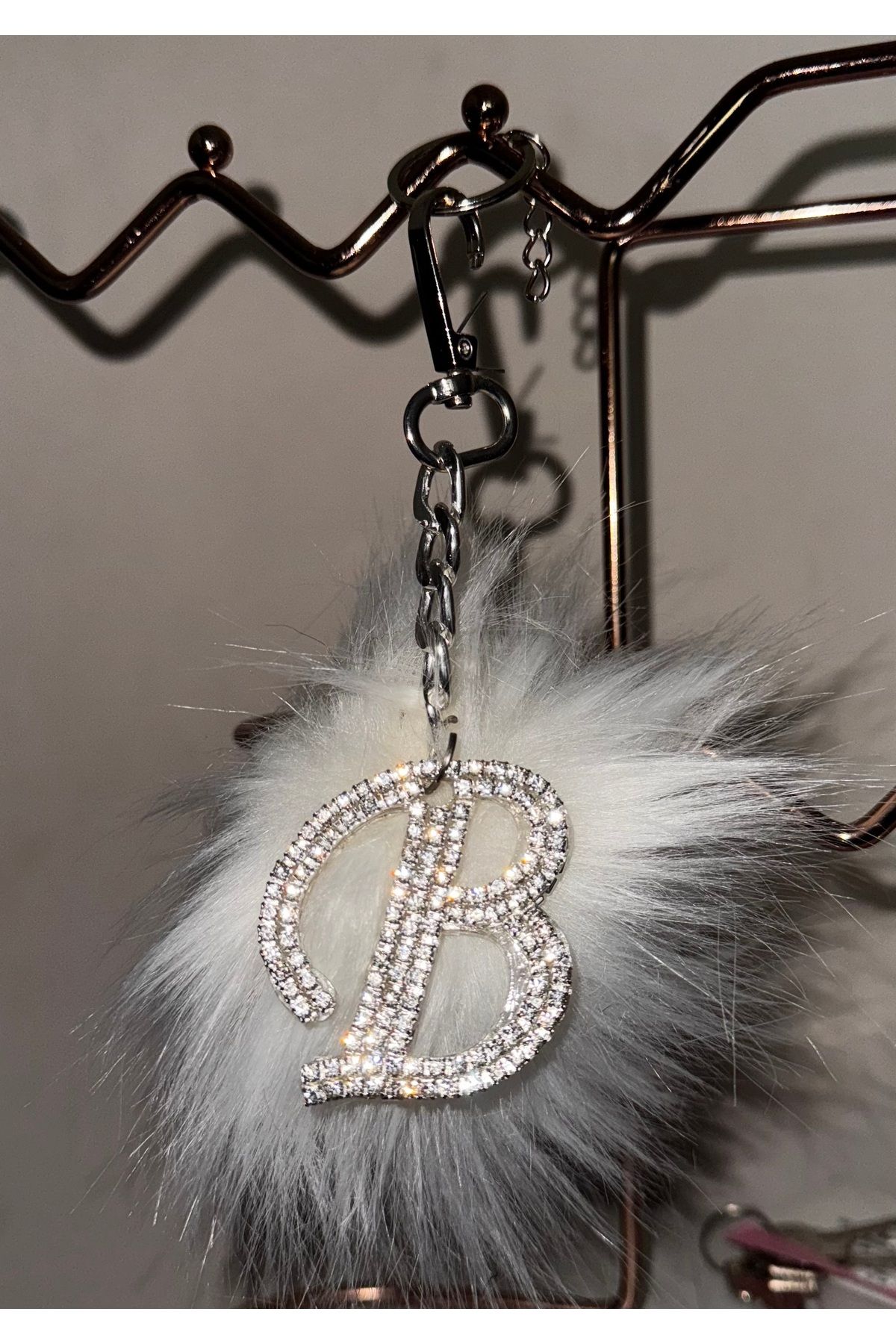 Arabasına Aşıklar Kulubü-White Feather Letter Set, Backview Ornament and Keychain (Send a Message with the Letter You Want) 4