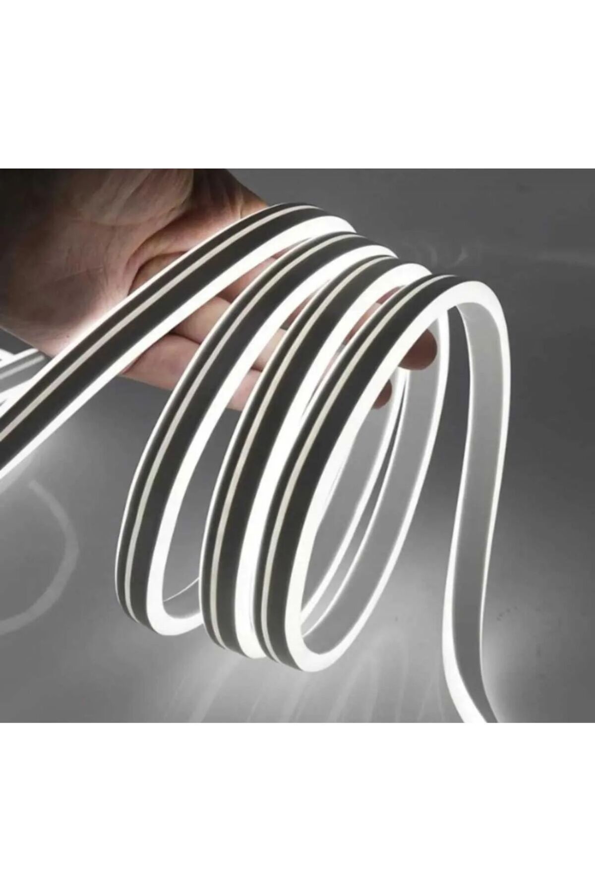 Adrift Neon Esnek Şerit Led 5 Metre BEYAZ + 220 Volt Fiş