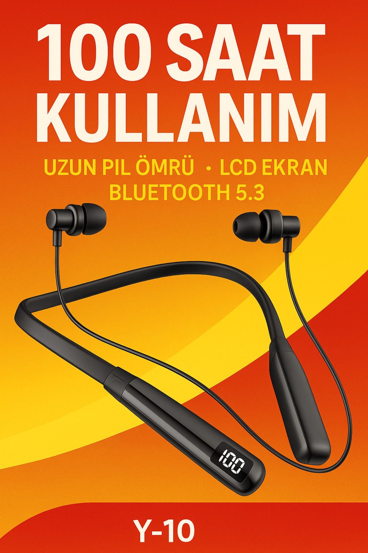 GÜMÜŞTEKNO 100 Saat Şarjlı Boyuna Takılan Kablosuz Bluetooth Kulaklık Sporcu Galaxy A05S Uyumlu
