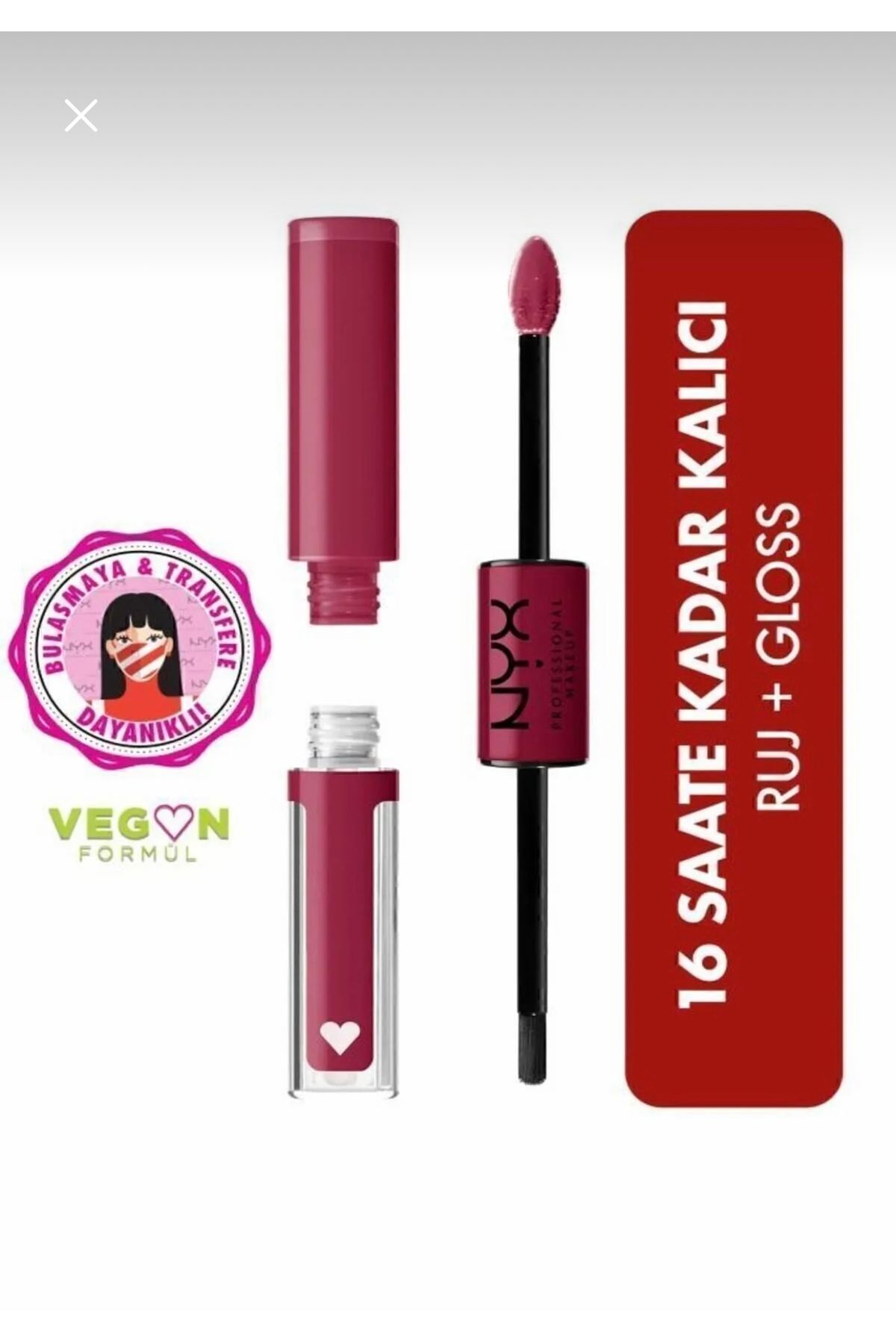 NYX PROFESSİONAL MAKEUP Shine Loud High Shine Lip Color Goal Getter - Dudak Parlatıcısı Gloss 16
