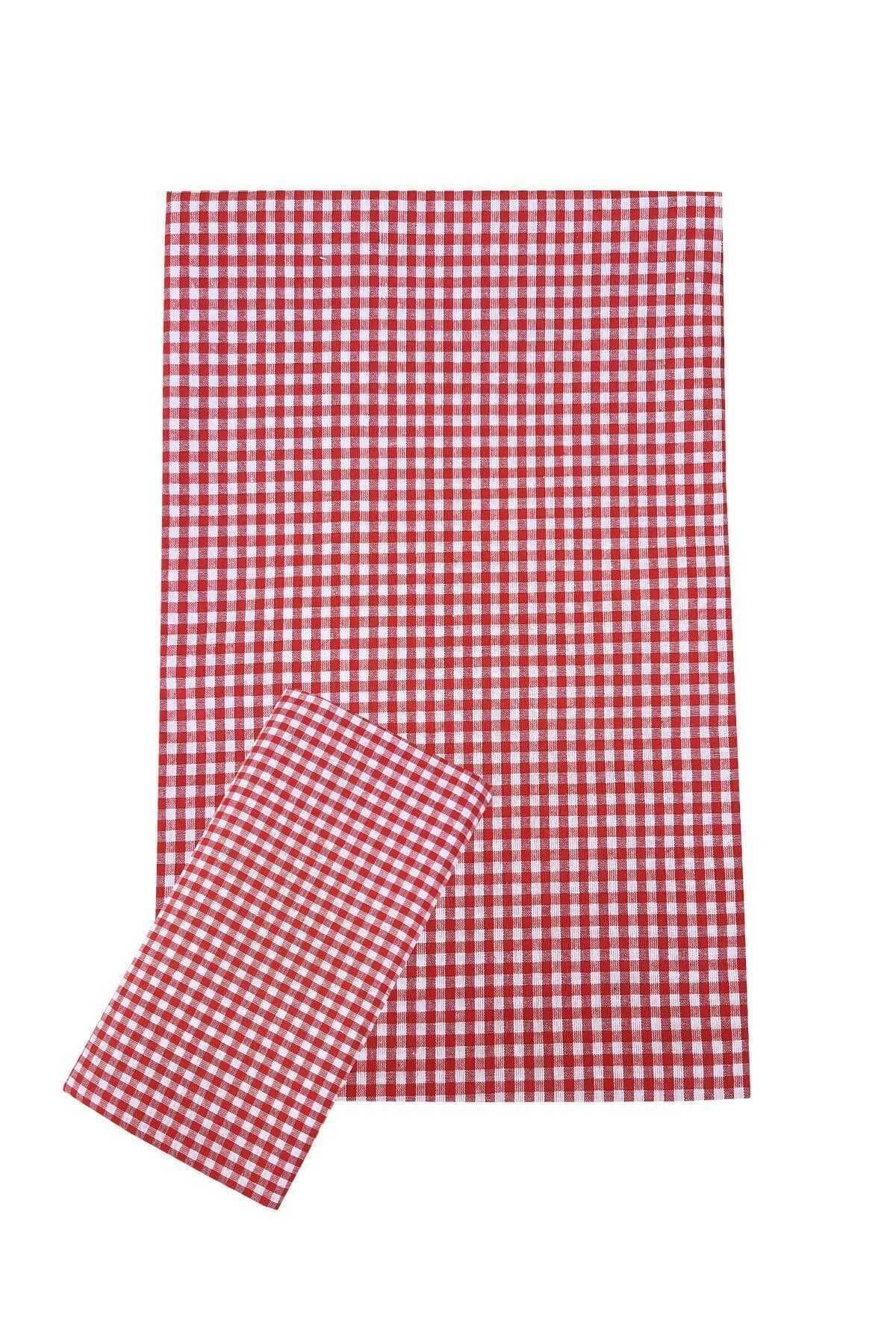 merland benvecocuk Zefir Desen Sofra Bezi Masa Örtüsü 170 x 170 Cm Kırmızı