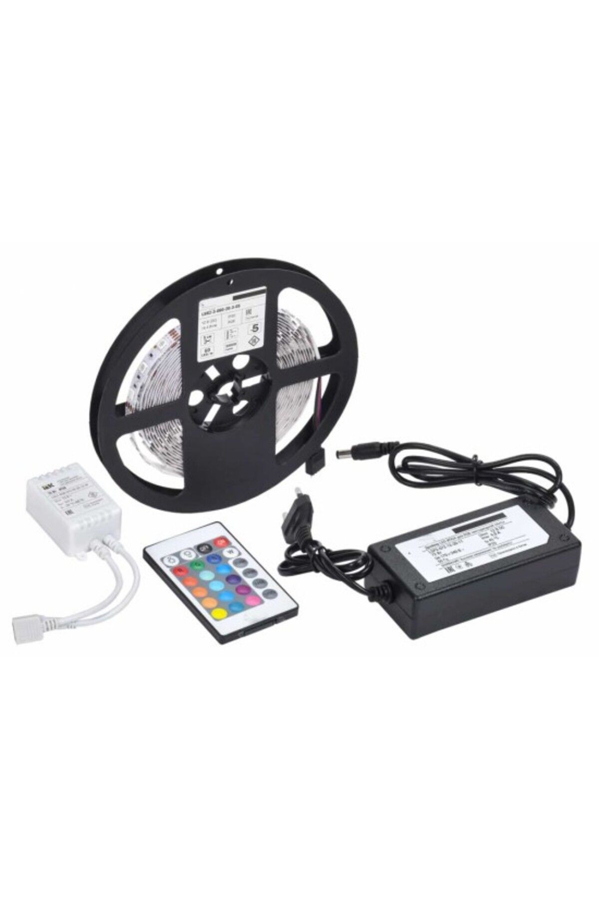 Fixport Rgb Şerit Led 5 MT Silikonlu Adaptör Uzaktan Kumanda Tak Çalıştır 3 Cipli