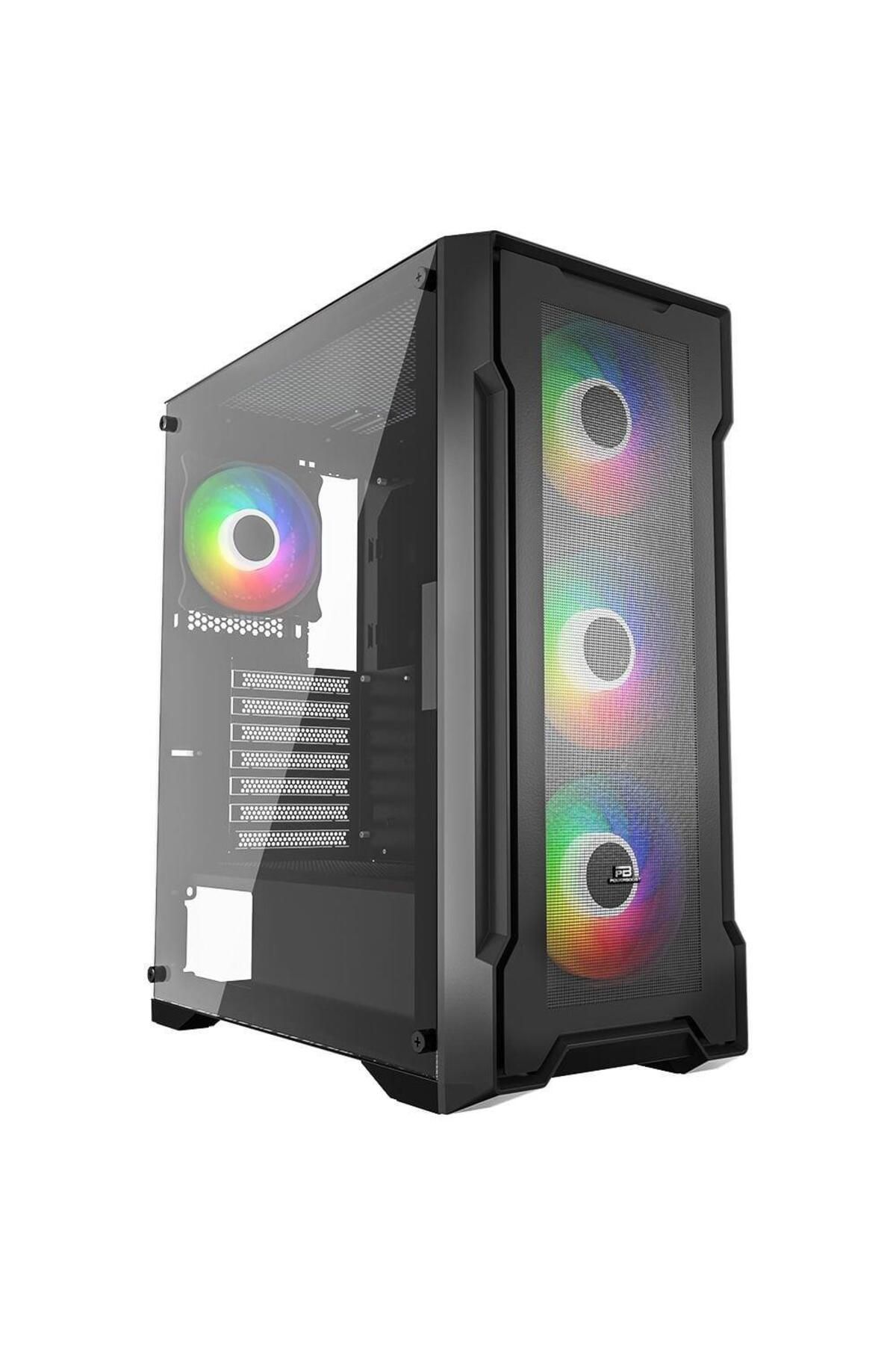 Vobotek Teknoloji PowerBoost PB-PS6849B 650w 80+ Bronze USB 3.0 Mesh 4-12cm Rainbow Fanly Mid-T ATX