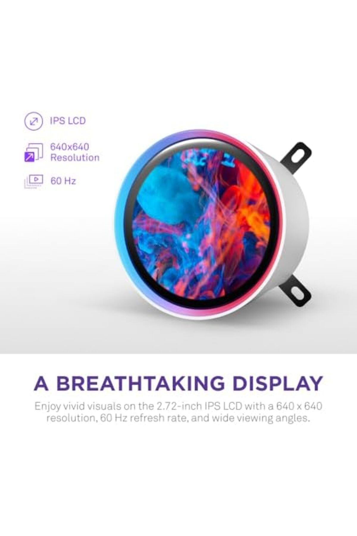 Nzxt-Kraken Elite 360 RGB Liquid Cooler for CPU - 2.7 Inch Customizable IPS LCD, Intel LGA1700/1200/ 3