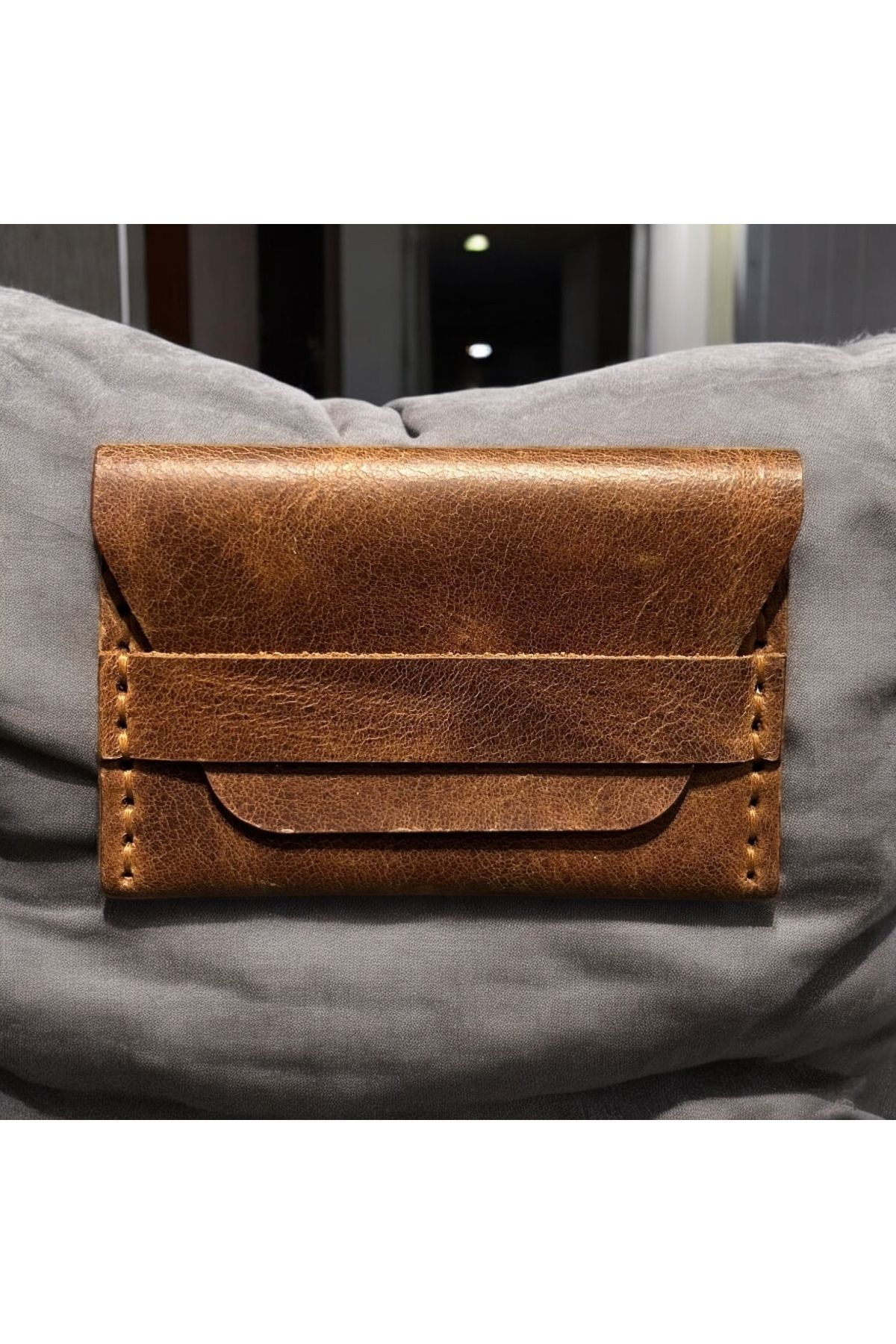 colorful leather bag El Yapımı Hakiki Deri Kahverengi Cüzdan – Şık ve Dayanıklı Erkek/Kadın Kartlık