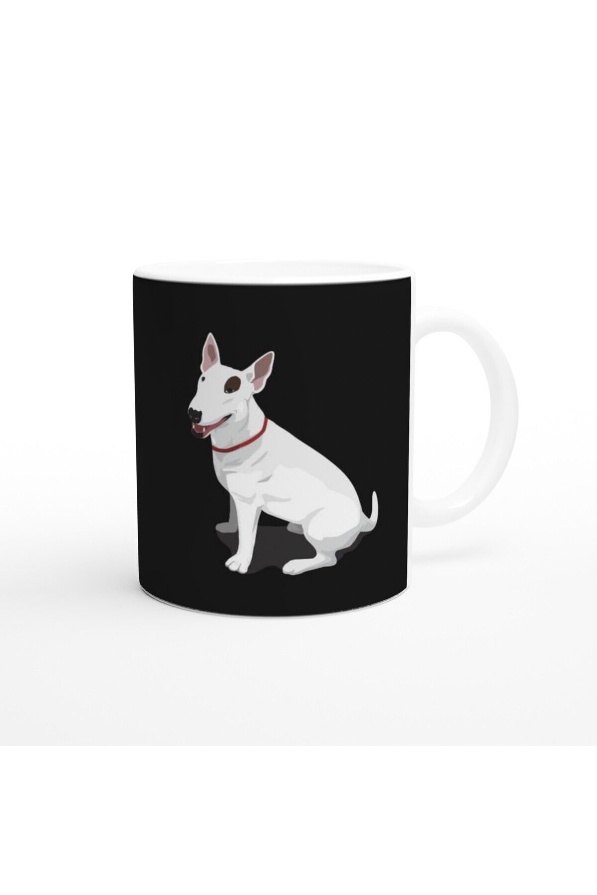 MESCHAIN I Love Bull Terrier Temalı Baskılı Kupa Bardak-2