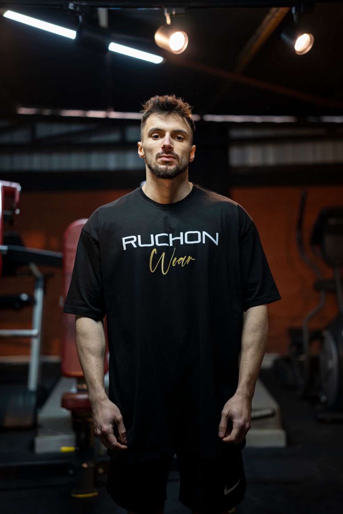 RUCHON NUTRITION Erkek Fit Kalıp Spor Tişört | %100 Pamuk Basic T-shirt - RUCHON FITSIZE DESIGNED IN USA