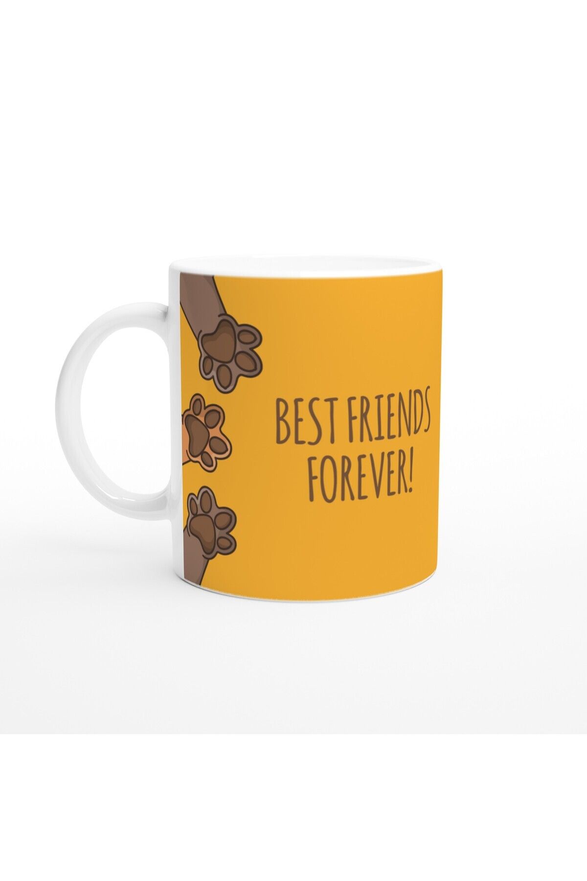 MESCHAIN Patili Dostlar ve “Best Friends Forever” Temalı Baskılı Kupa Bardak