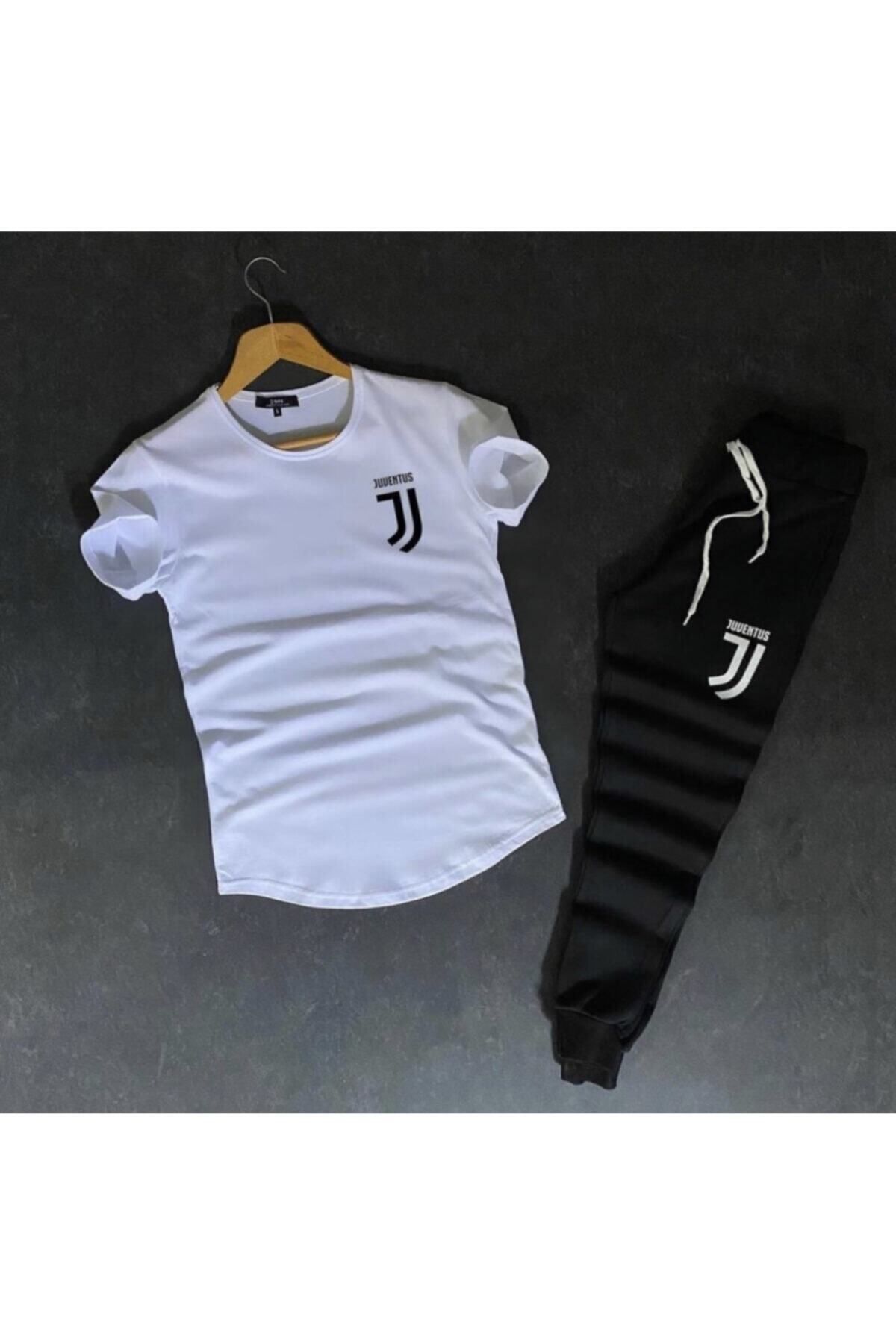 HOFFNUNG Full Shorts Erkek Beyaz Slimfit Sportwear Alt-üst Takım